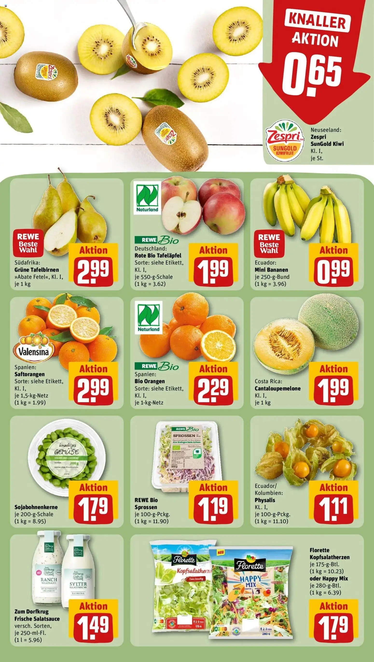 REWE Prospekt ab 04.05.2026 zum Blättern » Angebote | Seite: 10 | Produkte: Joghurt, Dressing, Orangen, Gemüse