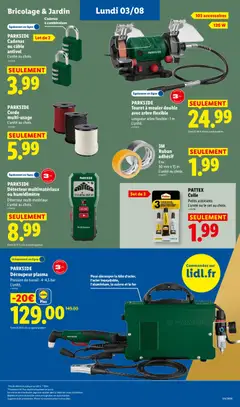 LIDL - Prévisualisation de PARKSIDE Cadenas ou câble antivol, Cadenas à combinaison valide à partir de 30/07/2026 | Page: 45