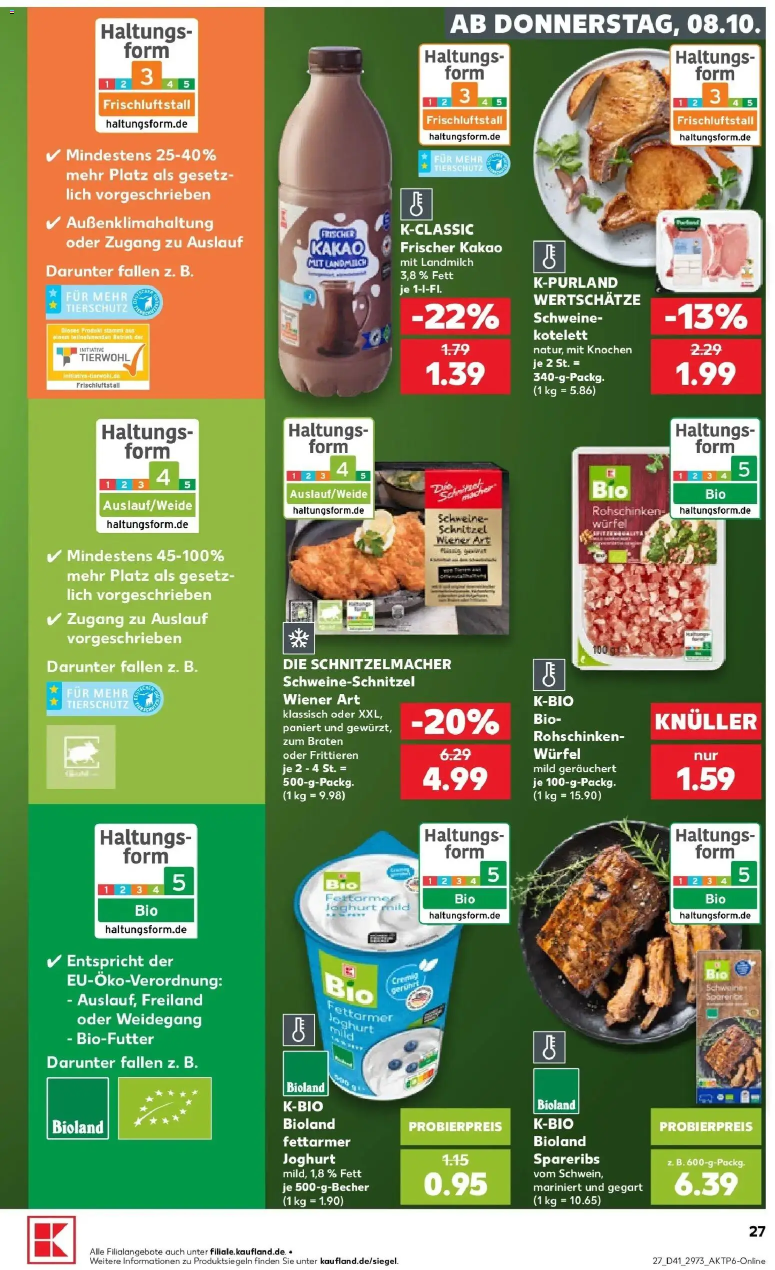 Prospekt Kaufland ab 05.10.2026 » Angebote Online zum Blättern | Seite: 37 | Produkte: Joghurt, Schnitzel