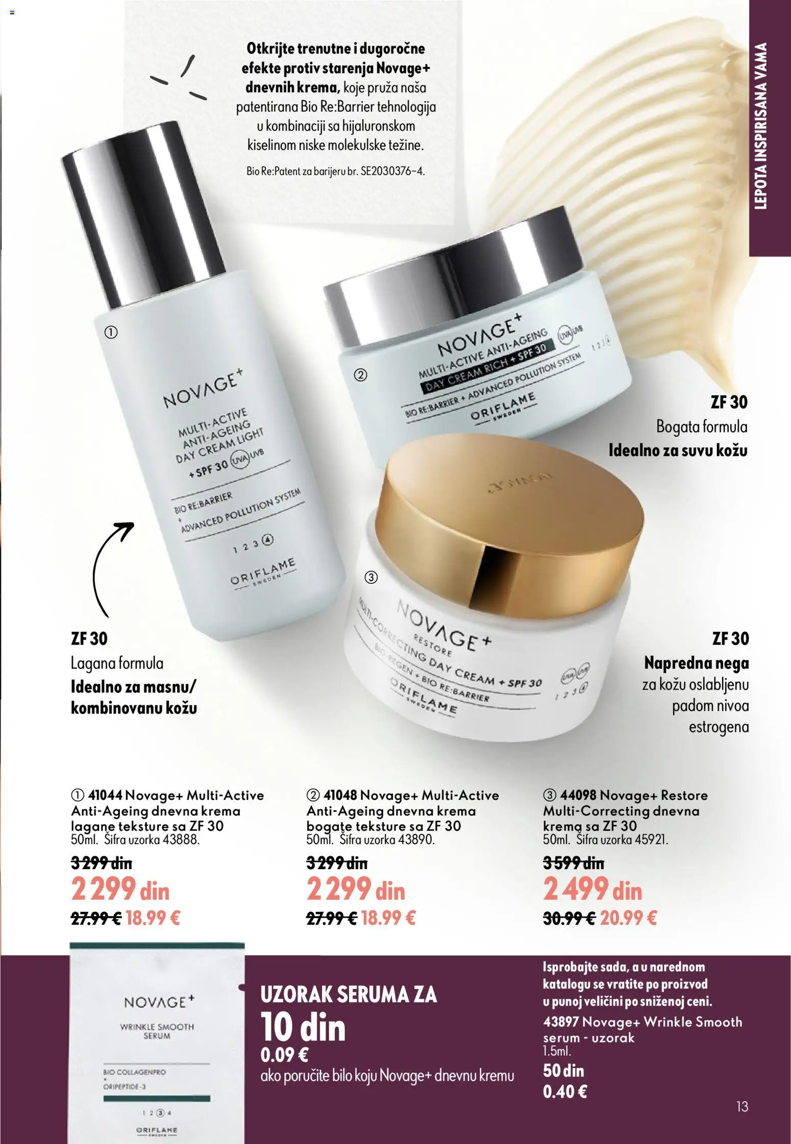 Oriflame katalog - važi od 16.09.2026 | Strana: 13 | Proizvode: Krema