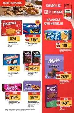Maxi katalog - pregled Maxi kataloga - važi od 09.07.2026 | Strana: 21 | Proizvode: Milka, Sto, Plazma, Brownie