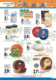 Vista previa  E.Leclerc Soria válido desde el 20.05.2026 | Página: 13 | Productos: Queso de oveja, Πιατοθήκη, Yogur, Chocolate