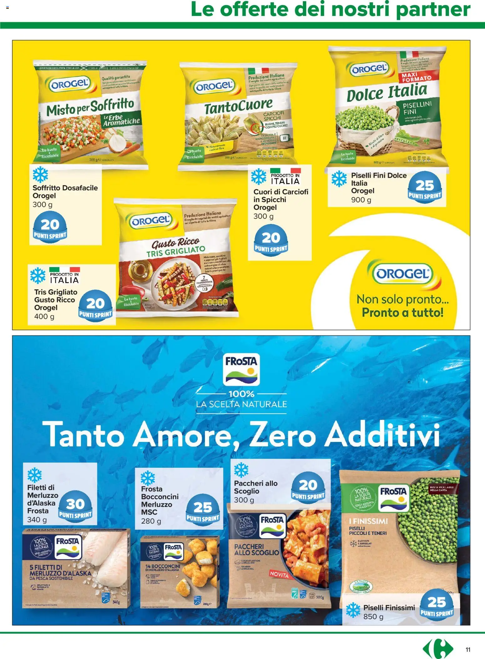 Volantino Carrefour del 02/07/2026 | Pagina: 11 | Prodotti: Microonde, Tè, Merluzzo, Piselli