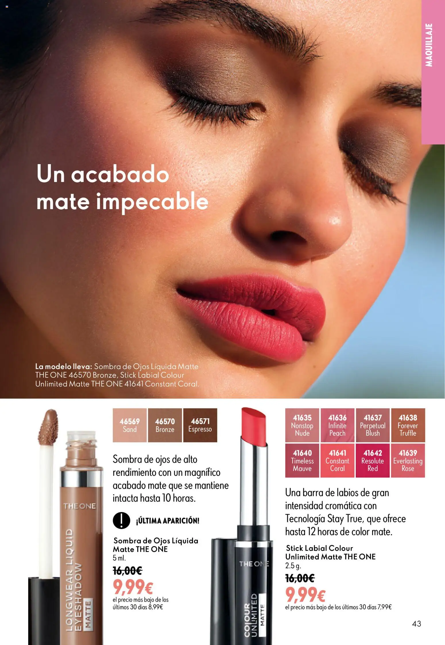 Oriflame - Catálogo Campaña 11 │ válido desde el 05/08/2026 | Página: 43 | Productos: Maquillaje, Sombra, Barra de labios, Sombra de ojos