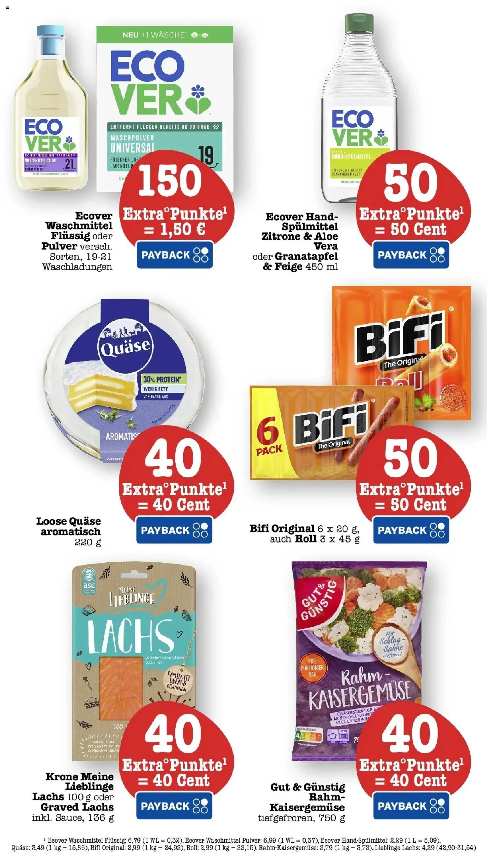 Edeka Prospekt Heidelberg (ab 19.10.2026) » Angebote Online | Seite: 72 | Produkte: Granatapfel, Bifi, Lachs, Waschmittel