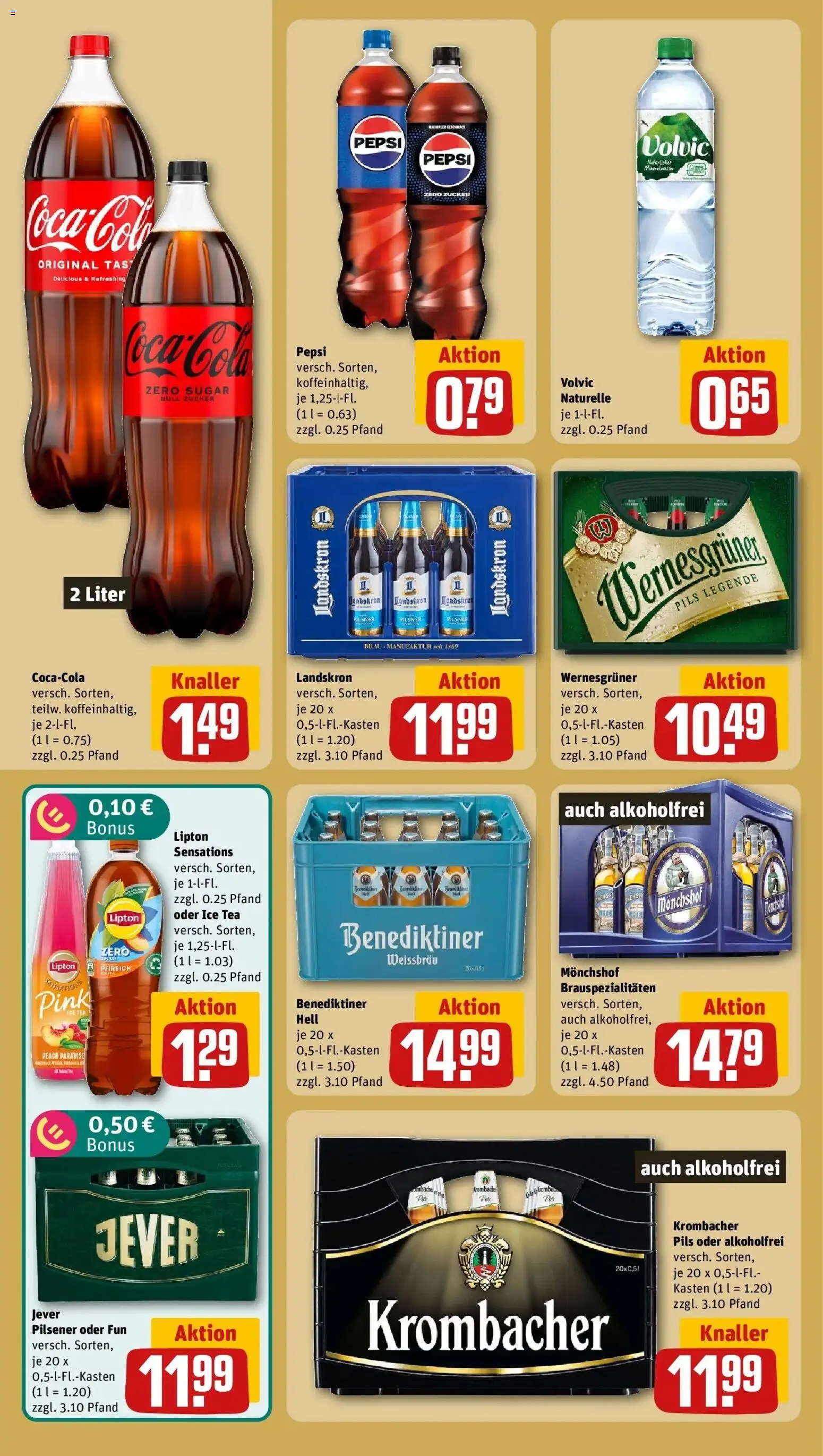 REWE Prospekt ab 24.08.2026 zum Blättern » Angebote | Seite: 20 | Produkte: Pils, Krombacher, Pepsi, Volvic