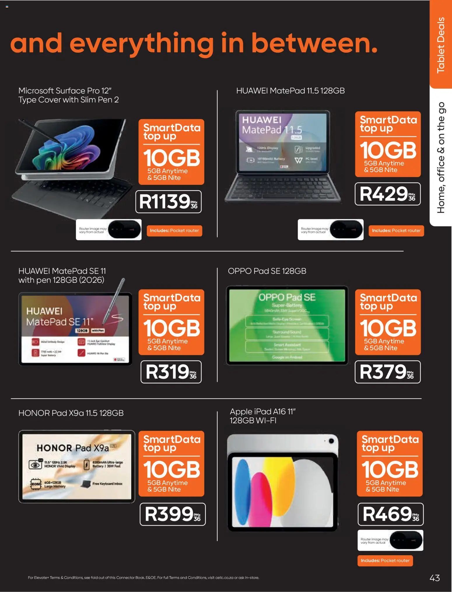 New Cell C catalogue – valid from 22/09/2026 | Page: 45
