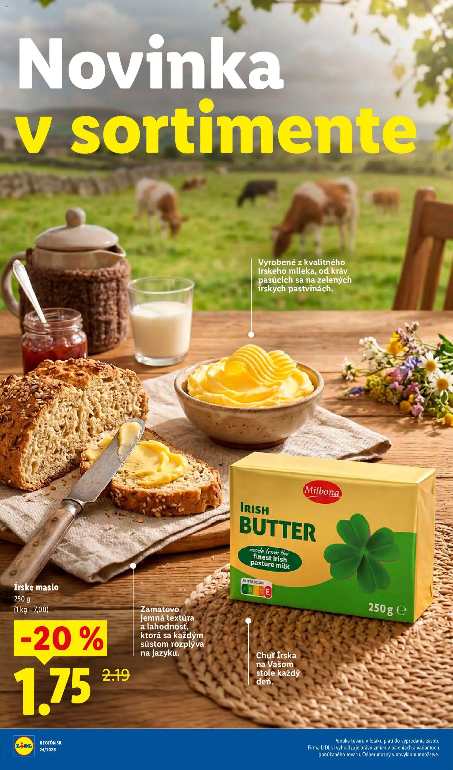 Nové Lidl akcie – leták je platný od 08.06.2026 | Strana: 41 | Produkty: Maslo