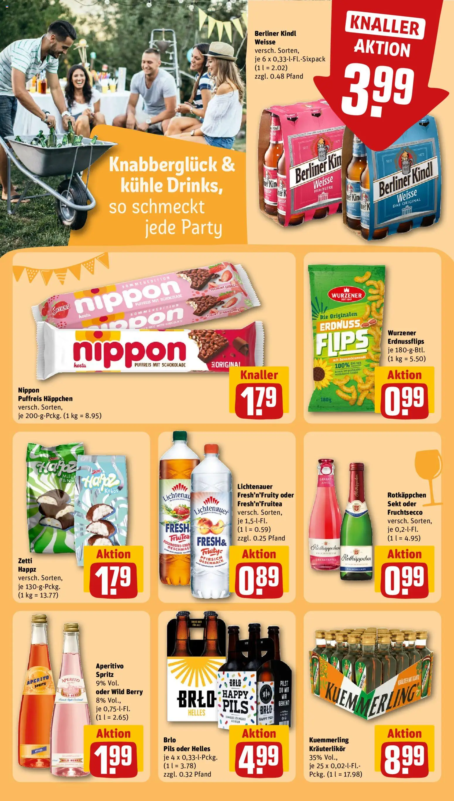 Rewe Prospekt – gültig ab 08.06.2026 | Seite: 17 | Produkte: Rotkappchen sekt, Joghurt, Pfirsich, Chips