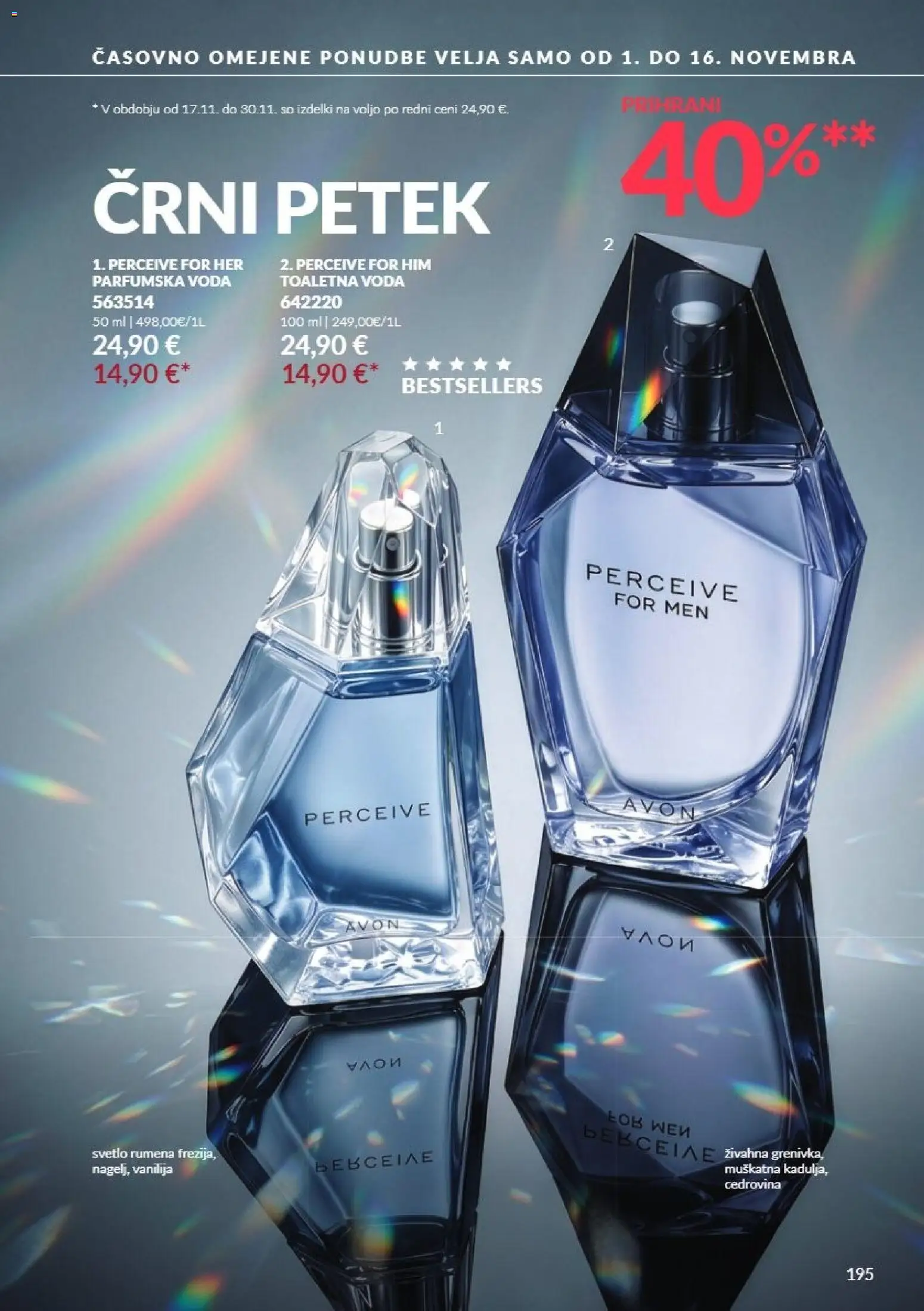 Novi Avon katalog ponudbe – veljaven od 01.11.2026 | Stran: 195 | Izdelki: Voda, Toaletna voda, Parfumska voda