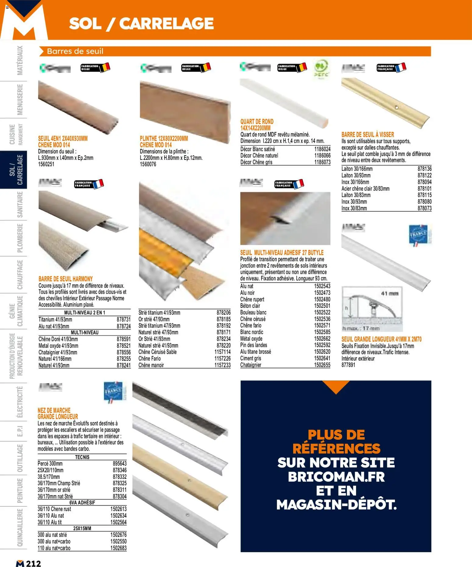 {H1} | Page: 212 | Produits: Plinthe, Brosse