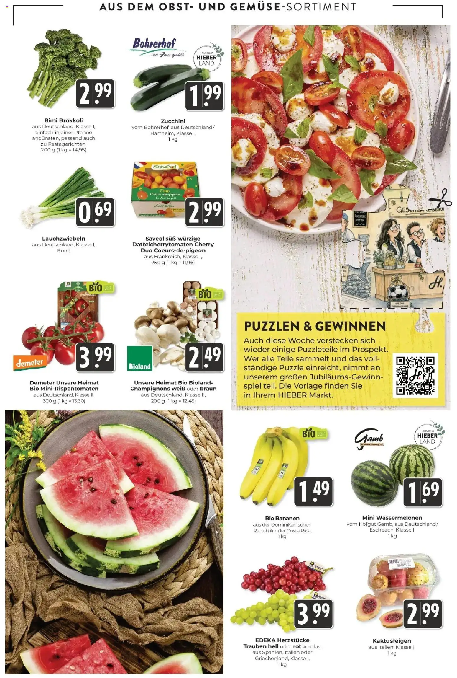 Edeka Prospekt Schliengen (ab 31.08.2026) » Angebote Online | Seite: 7 | Produkte: Bananen, Obst, Brokkoli, Zucchini