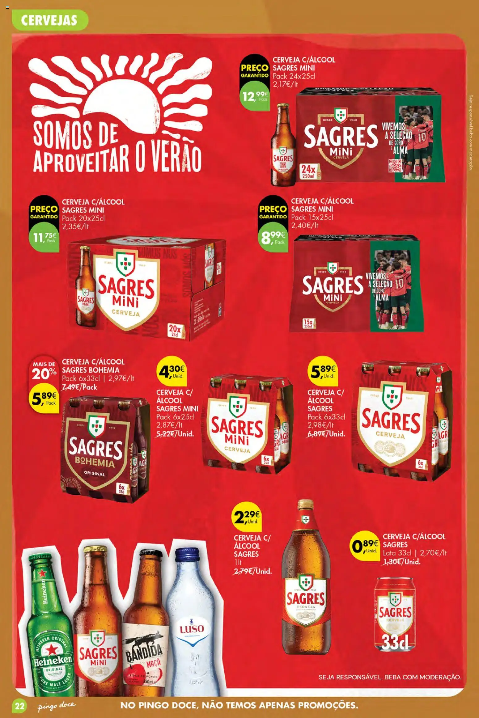 Pingo Doce Poupe Esta Semana Açores │ válido de 23/07/2026 | Página: 22 | Produtos: Maça, Cerveja
