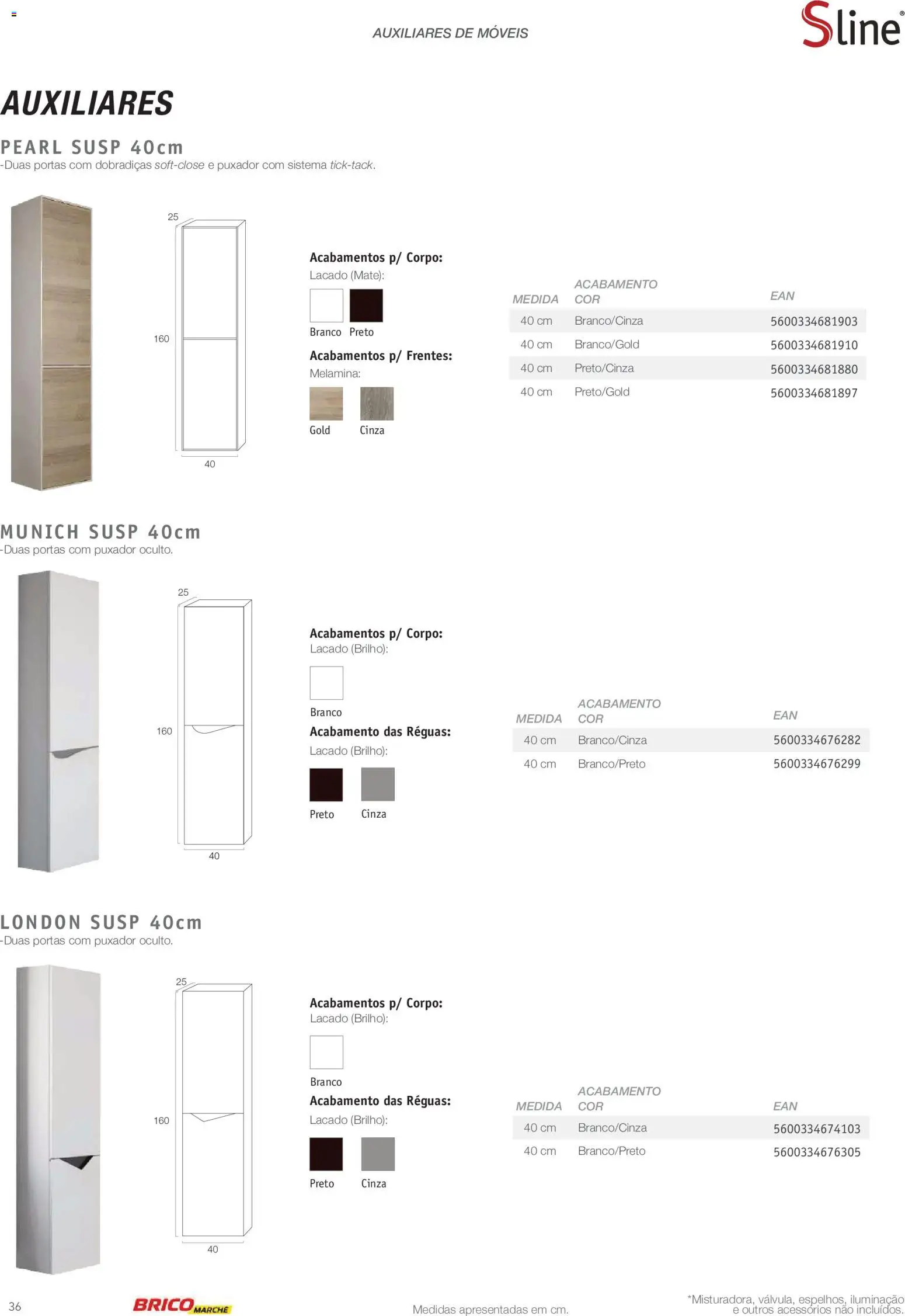 BricoMarché Catálogo de Inspiração Banho │ válido de 15.06.2026 | Página: 36 | Produtos: Portas