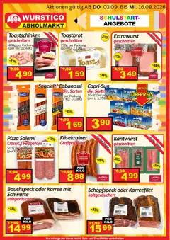 Wurstico Abholmarkt Flugblatt ab 17.09.2026 gültig | Seite: 3 | Produkte: Putenbrust, Wurst
