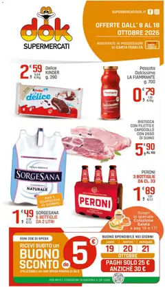 Anteprima del volantino DOK volantino Apice, Pietrelcina, Paduli valido a partire dal 06/10/2026