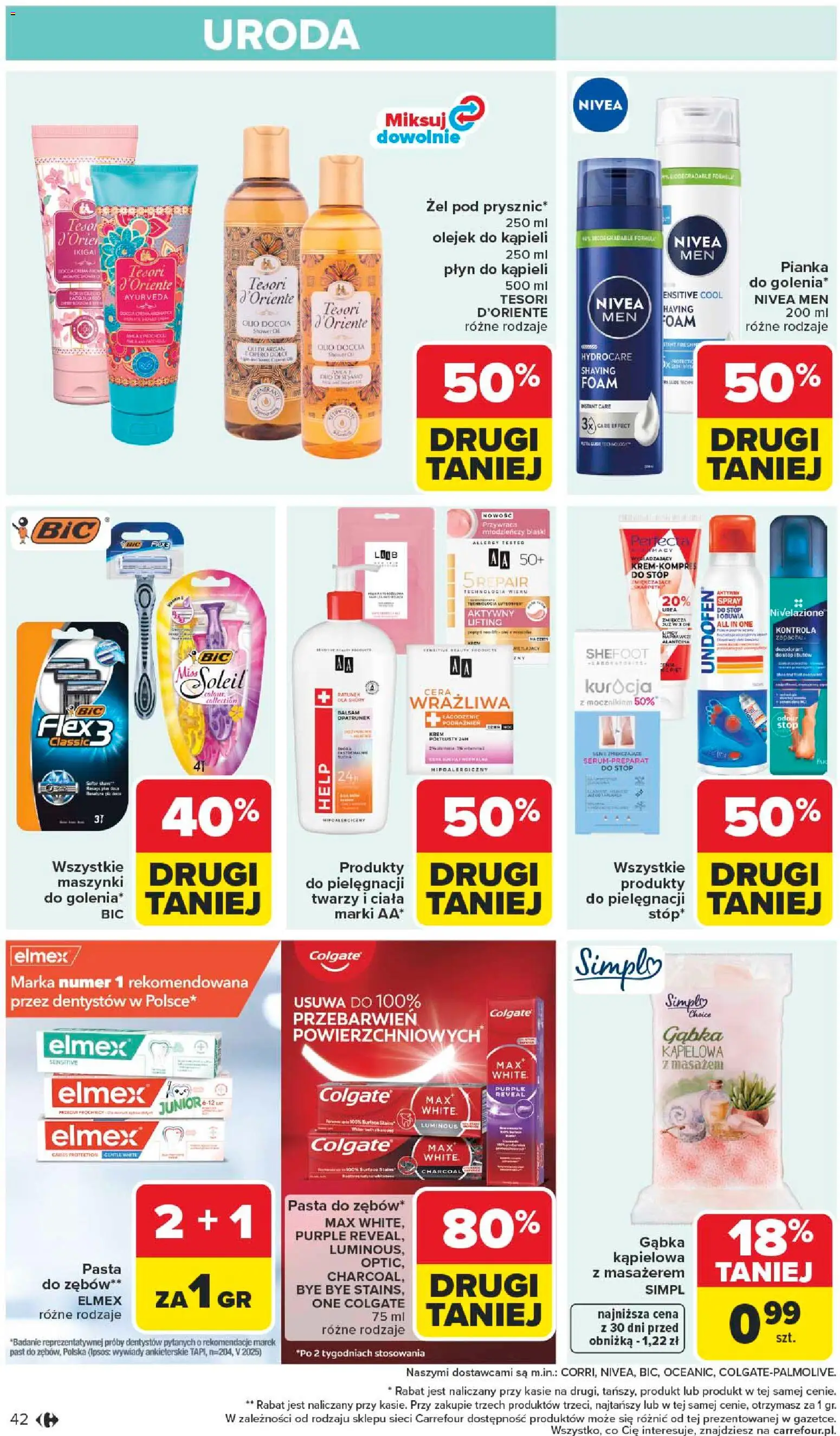 Carrefour gazetka od 04.05.2026 | Strona: 44 | Produkty: Tesori d'oriente, Płyn do kąpieli, Gąbka, Krem
