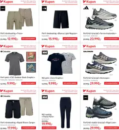 Intersport akciós újság - amely érvényes a következő dátumtól: 12.05.2026 | Oldal: 2 | Termékek: Túracipő, Női póló, Nadrág, Rövidnadrág