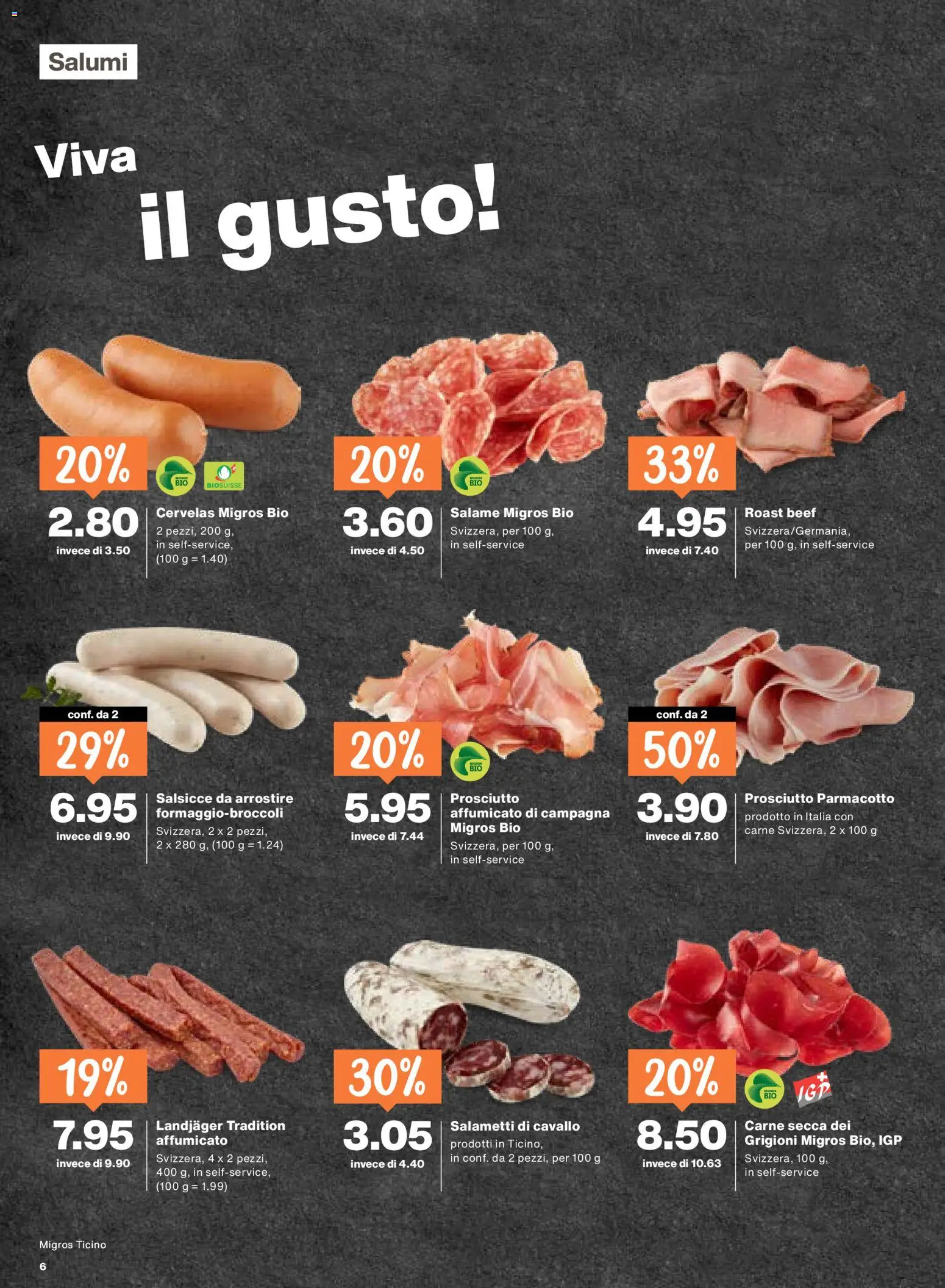 Migros aktionen IT – gültig ab 28.05.2026 | Seite: 6 | Produkte: Salami
