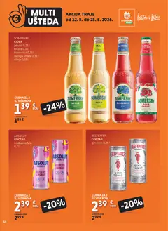 Studenac Multi Ušteda - Pregled kataloga iz trgovine Studenac, vrijedi od 12.08.2026 | Stranica: 15 | Proizvodi: Tonic, Limeta, Kruška, Somersby