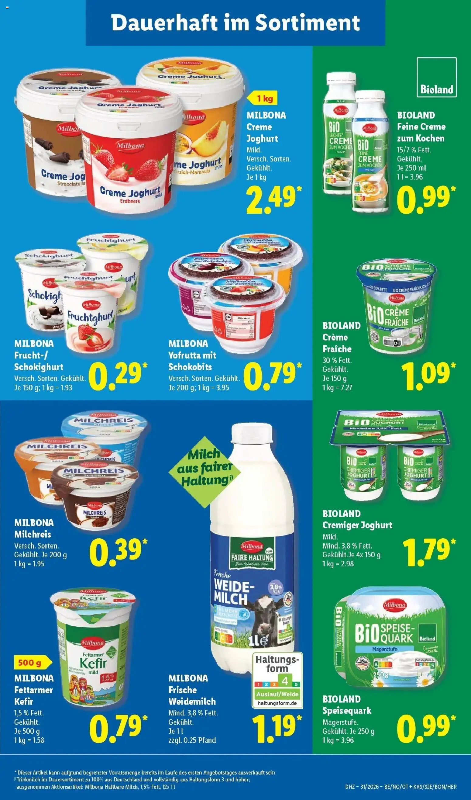 Lidl Prospekt Senftenberg – gültig ab 27.07.2026 | Seite: 25 | Produkte: Kefir, Joghurt, Pudding, Creme