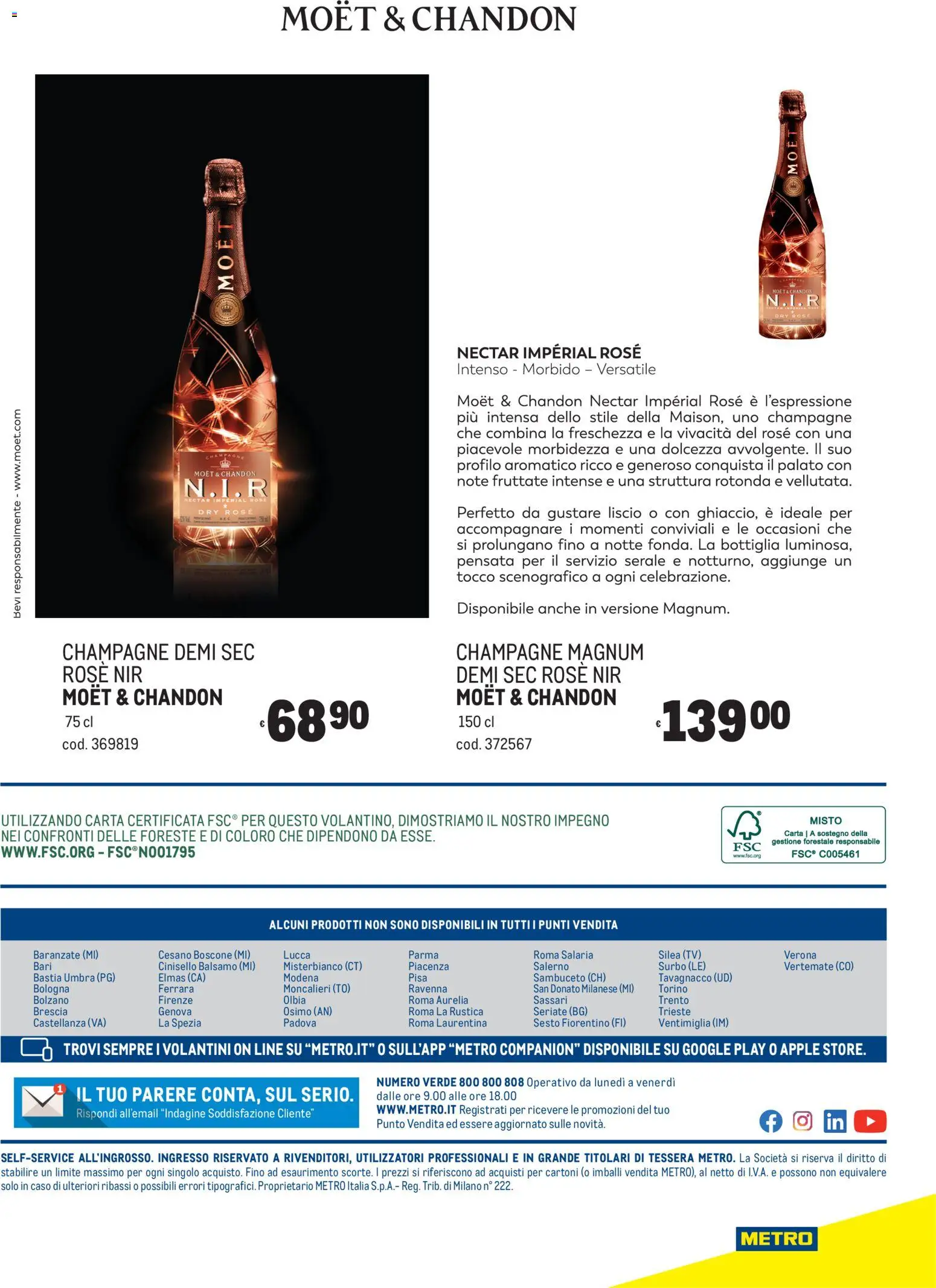 Volantino Metro del 24/09/2026 | Pagina: 48 | Prodotti: Balsamo, Magnum, Champagne, Moet