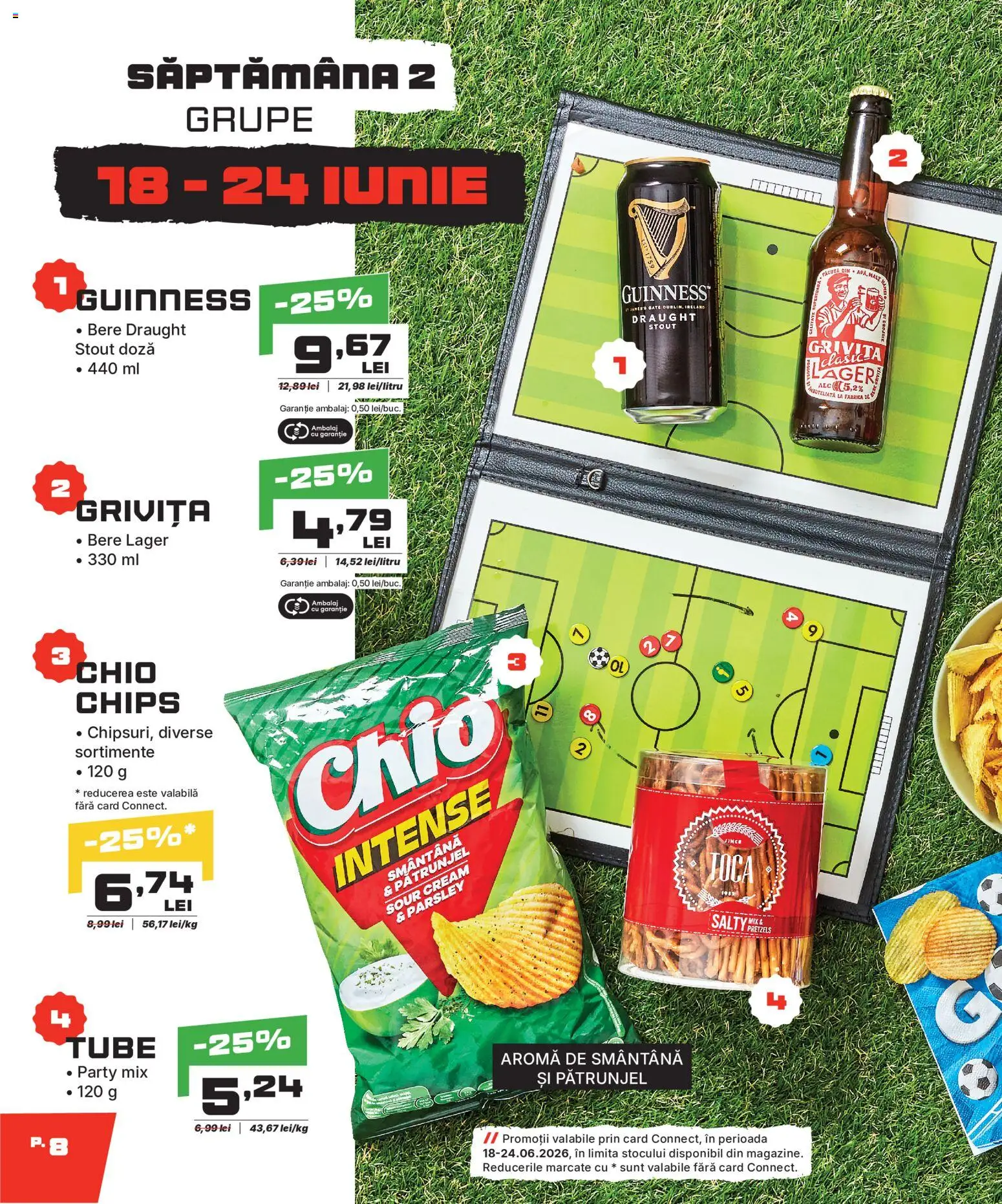 Noul catalog Mega Image – valabil de la 11.06.2026 | Pagină: 8 | Produse: Pătrunjel, Bere, Smântână