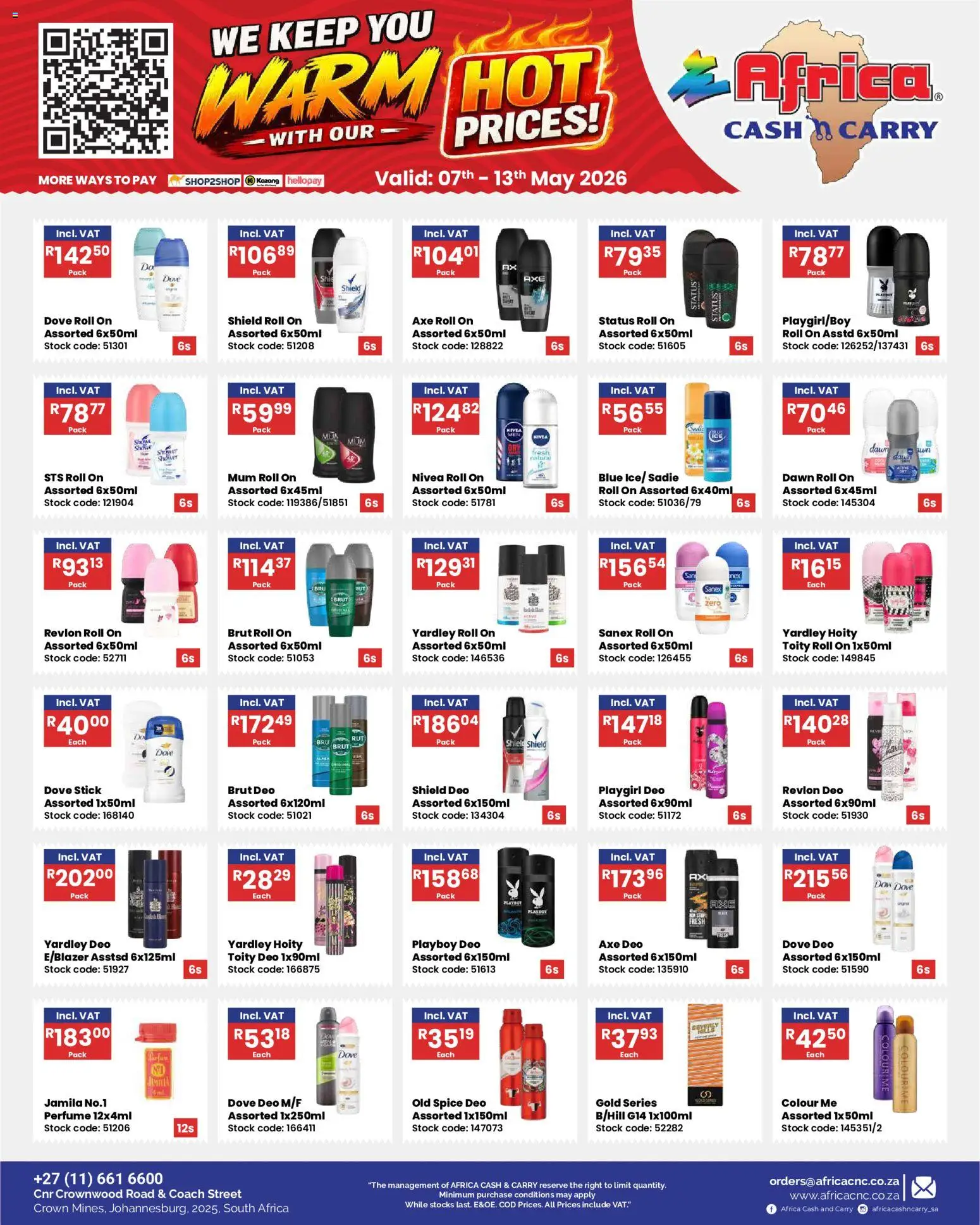Africa Cash & Carry Specials | 07/05/2026 | How to get a limited discount? Save today! | South Africa
