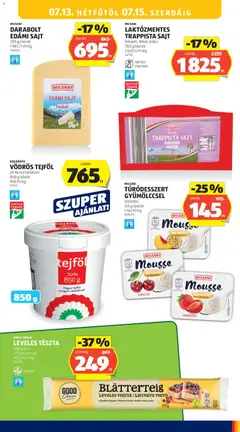 VÖDÖRÖS TEJFÖL, 20 % zsírtartalom, 850 g, 900 Ft/kg - amely érvényes a következő dátumtól: 2026.07.09. | Oldal: 31 | Termékek: Edami sajt, Tészta, Tejföl, Vegán