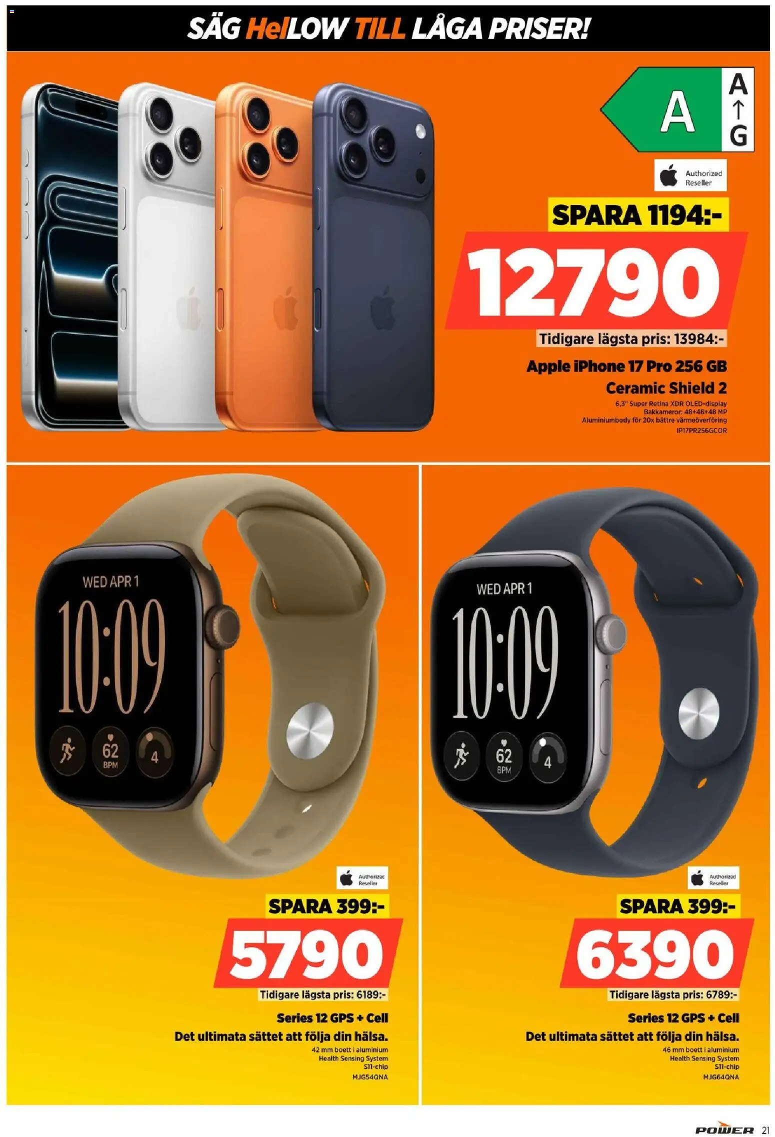Power reklamblad aktuell från 12/10/2026 | Sida: 21 | Produkter: Såg, Äpple