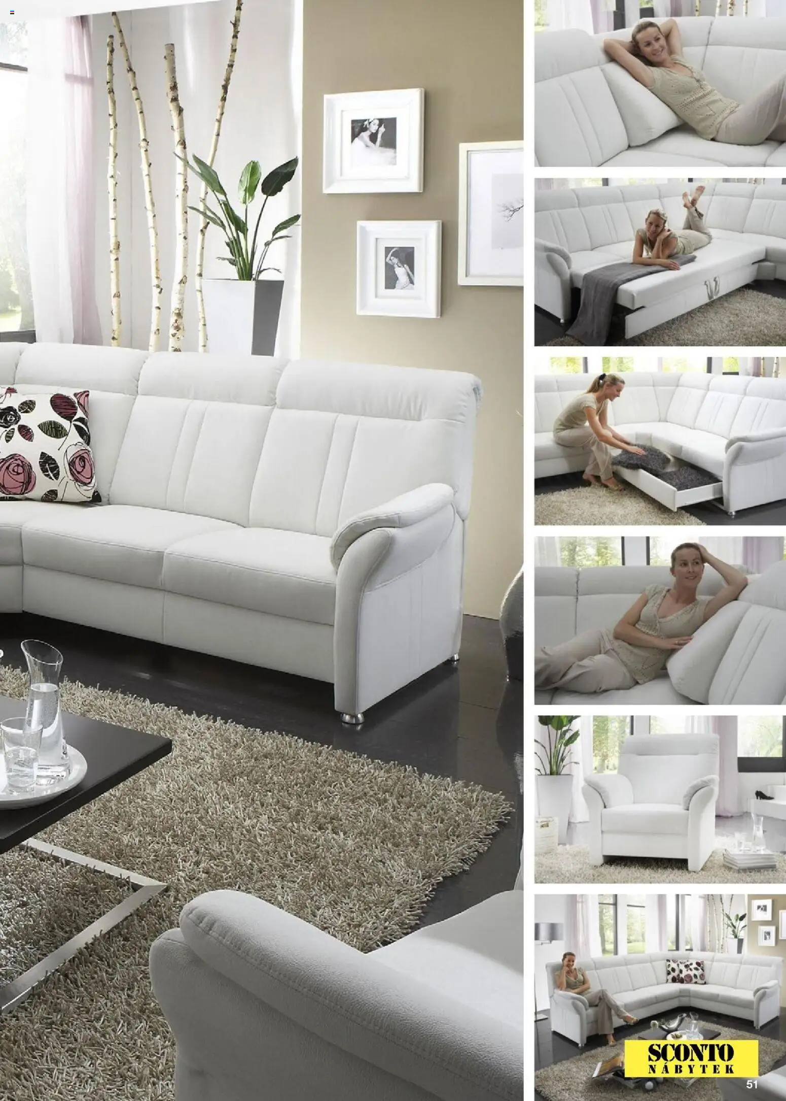 Sconto nábytek katalog - Sedací soupravy od 01.01.2026 | Strana: 51 | Produkty: Nábytek