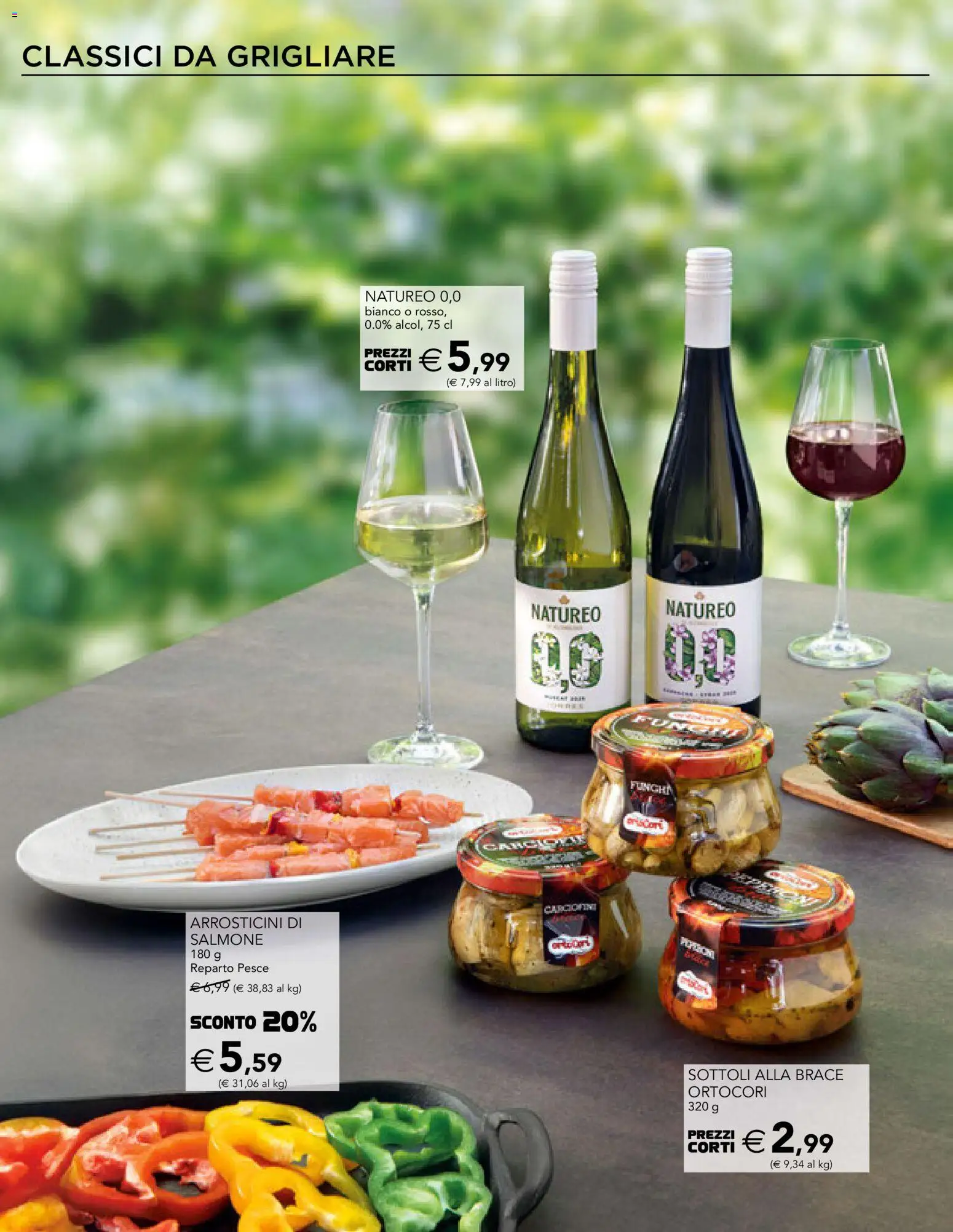 Volantino Esselunga S del 28.05.2026 | Pagina: 6 | Prodotti: Salmone, Pesce, Funghi, Arrosticini