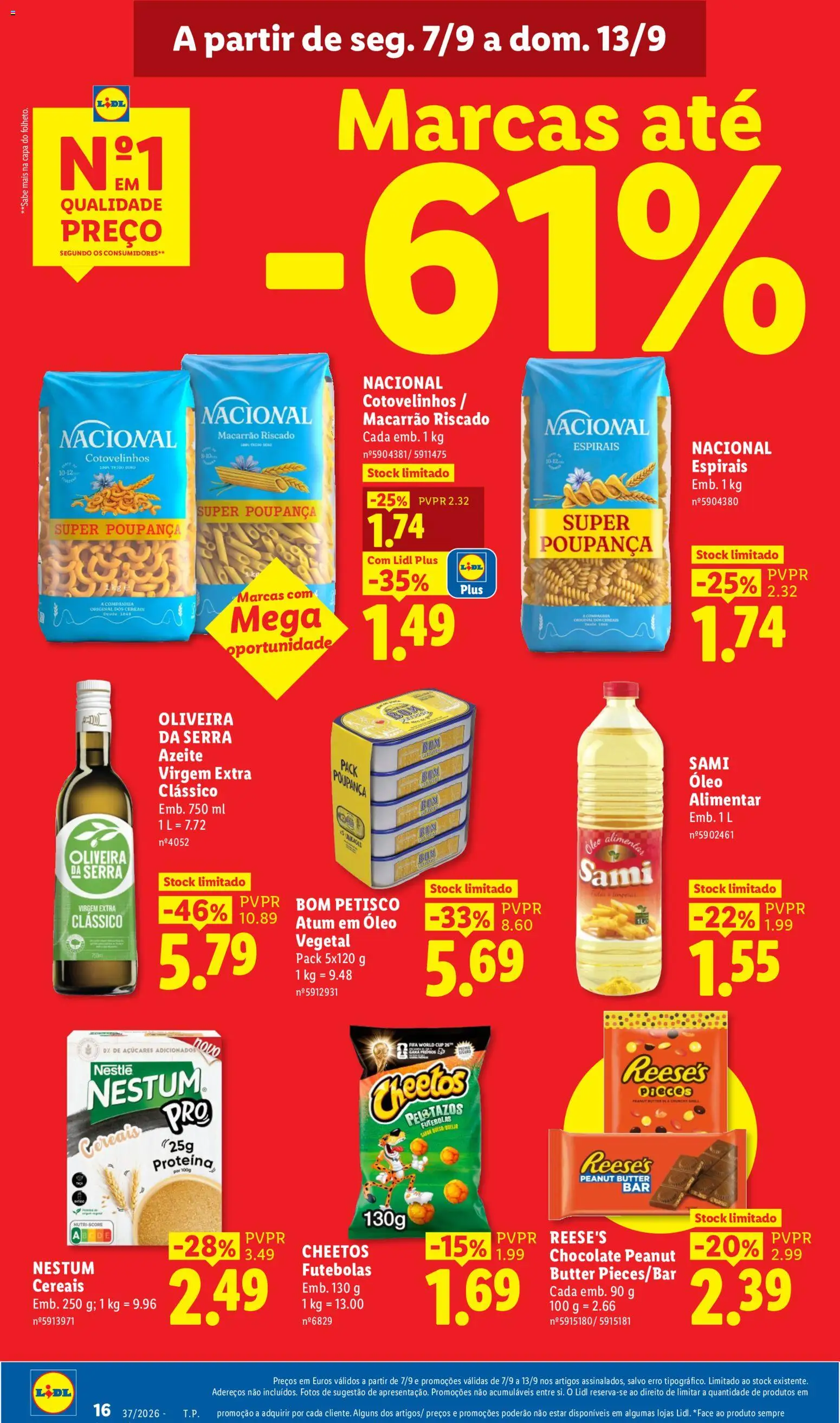 Lidl Promoções Semanais │ válido de 07/09/2026 | Página: 18 | Produtos: Nestlé, Chocolate, Macarrão, Proteina