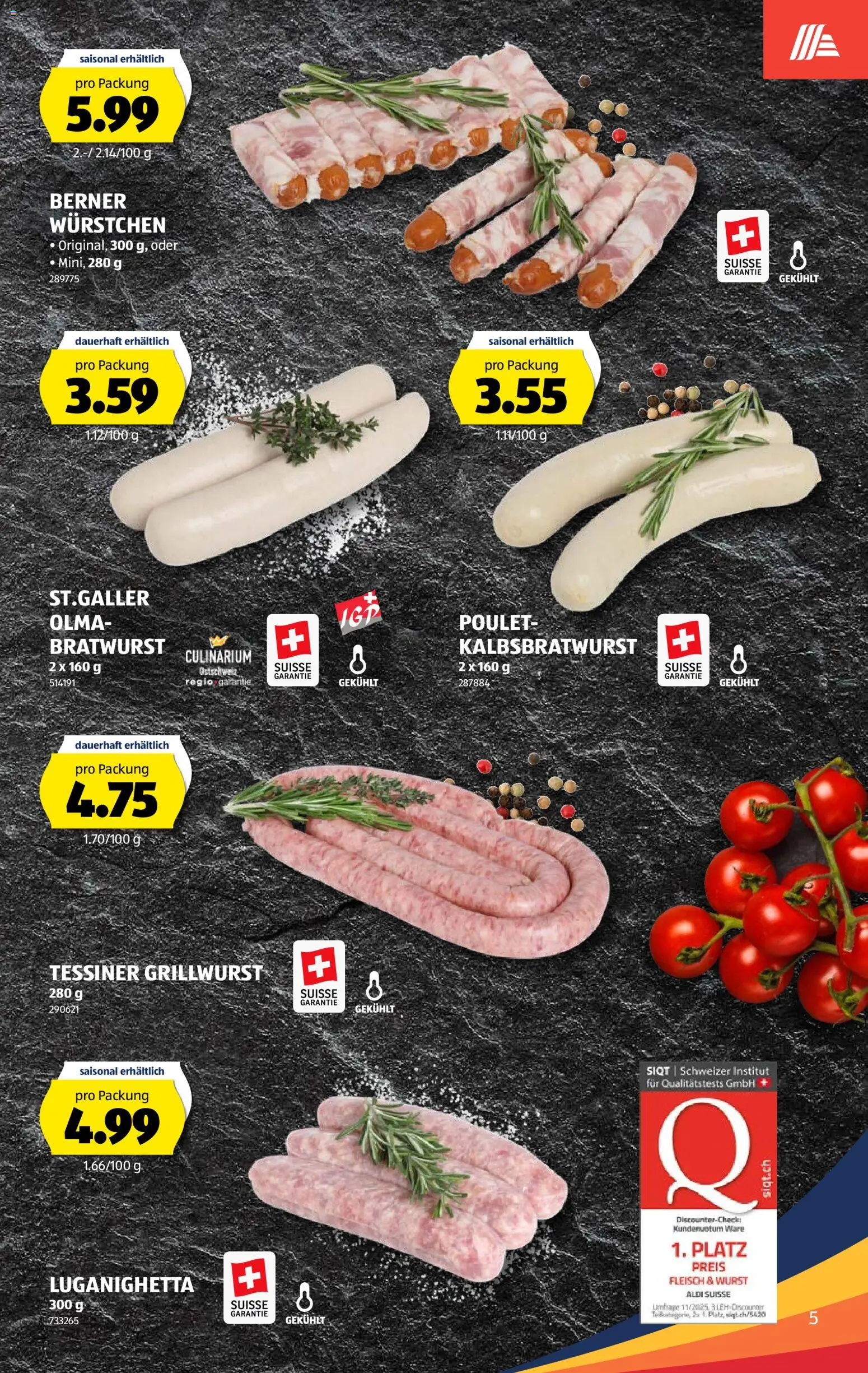 Aldi aktionen – gültig ab 21.05.2026 | Seite: 5 | Produkte: Wurst