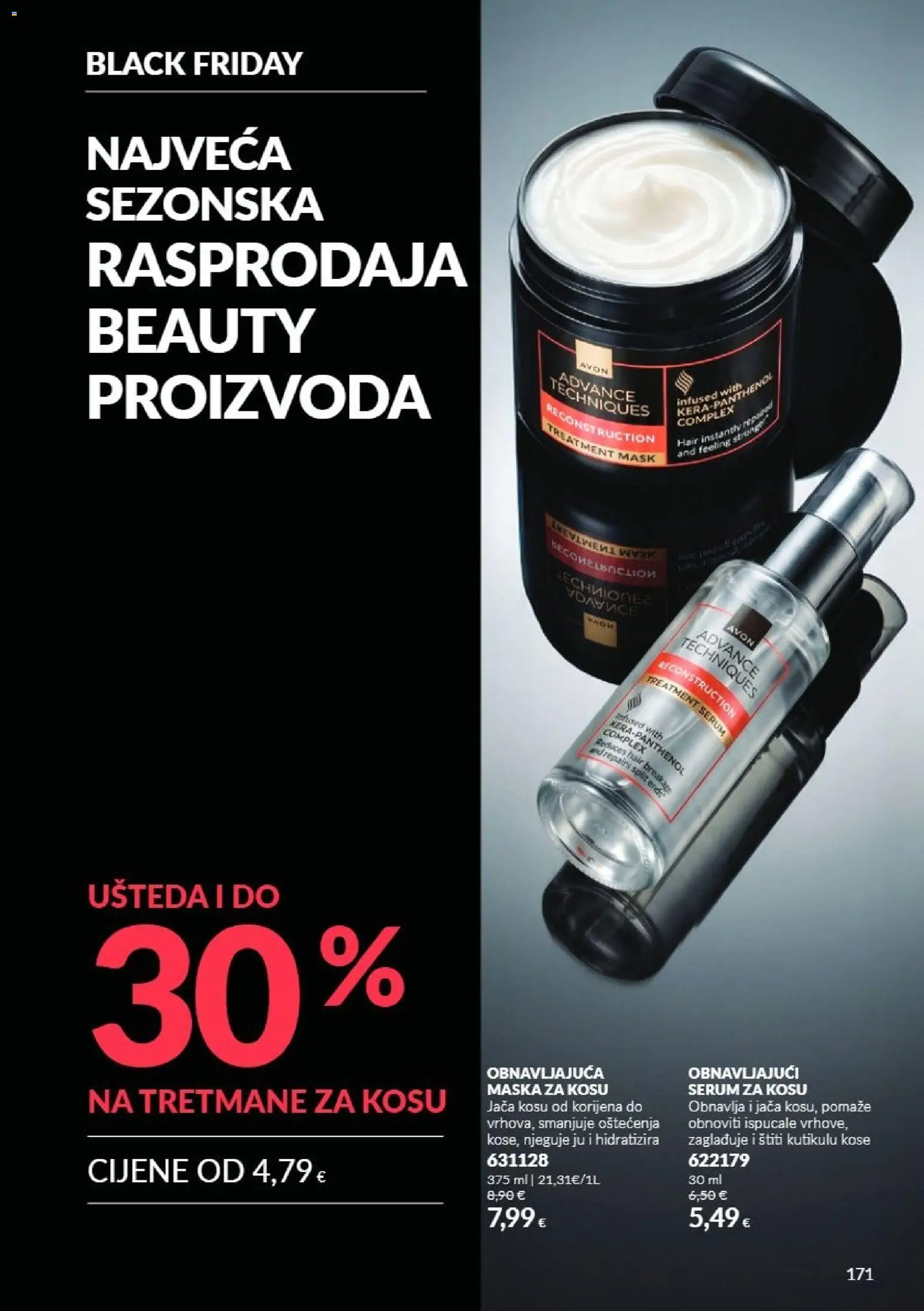 Avon katalog | vrijedi od 01.11.2026 | Stranica: 171 | Proizvodi: Serum za kosu, Maska za kosu, Maska