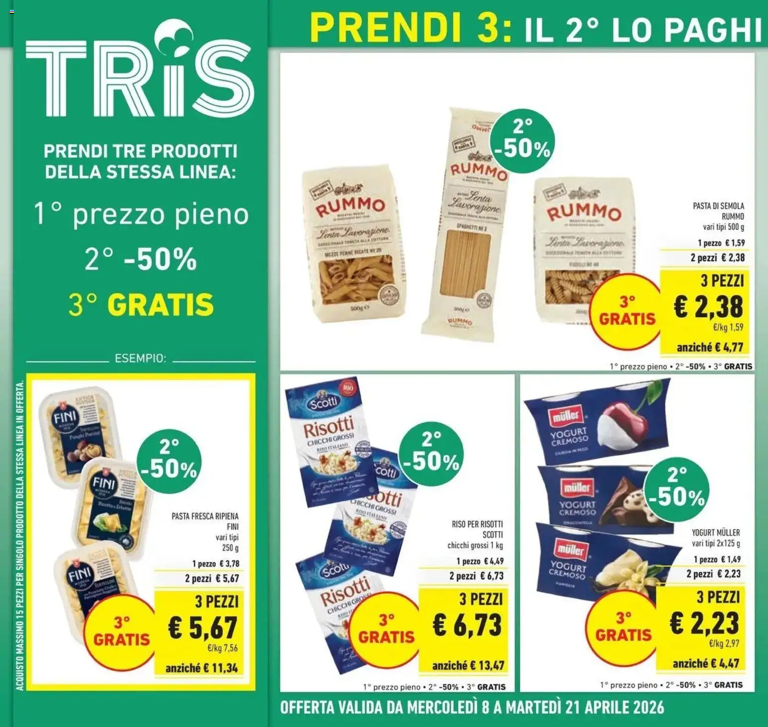 Volantino Conad del 08.04.2026 | Pagina: 2 | Prodotti: Yogurt, Riso, Pasta, Fanta