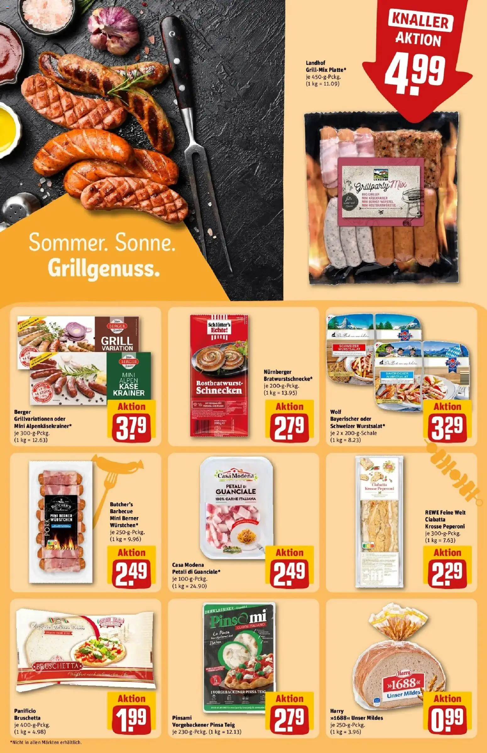 REWE Prospekt ab 17.08.2026 zum Blättern » Angebote | Seite: 20 | Produkte: Grill, Käse, Käsekrainer, Griller