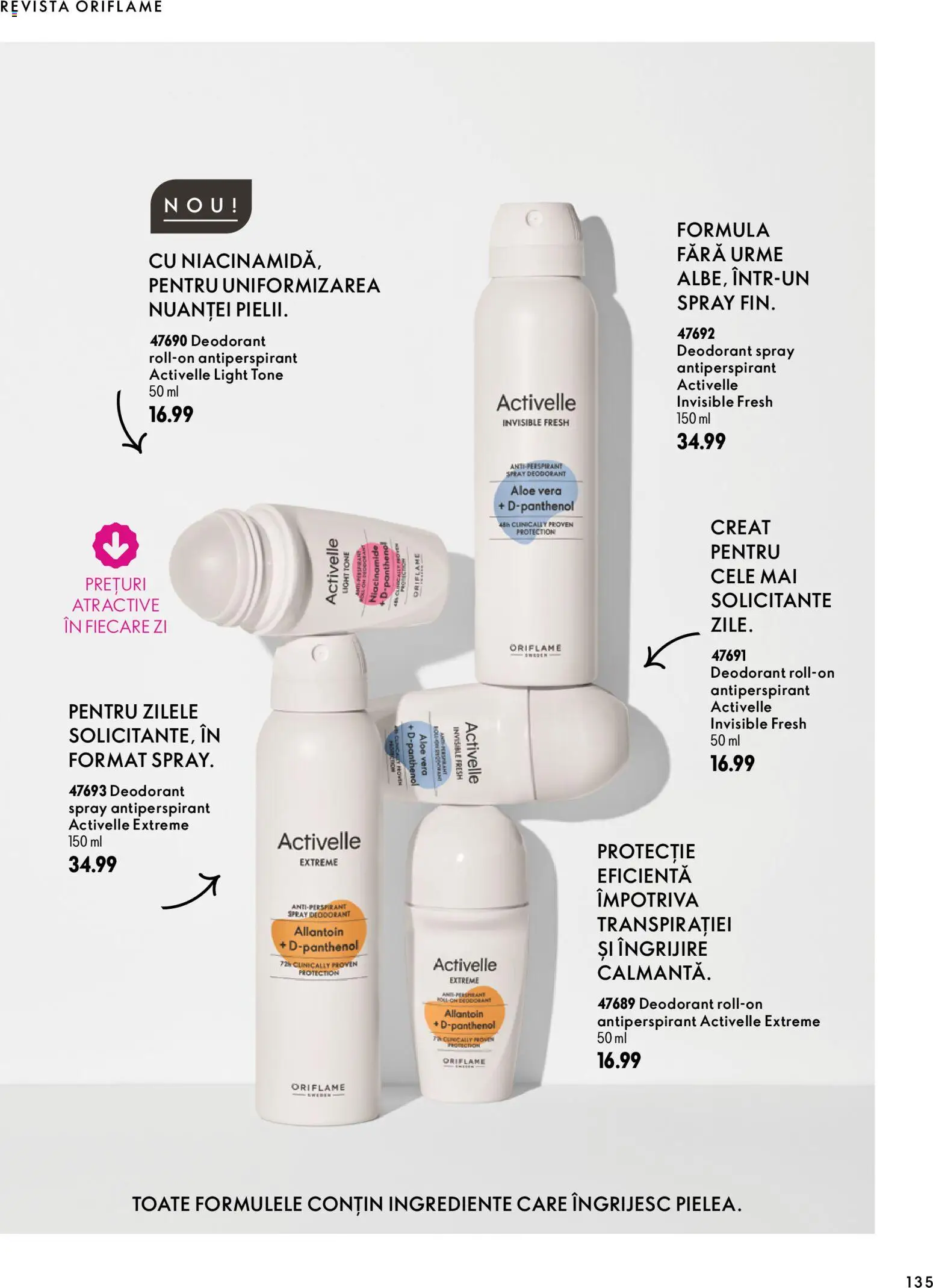 Noul catalog Oriflame – valabil de la 30.09.2026 | Pagină: 135 | Produse: Aloe vera, Deodorant, Antiperspirant