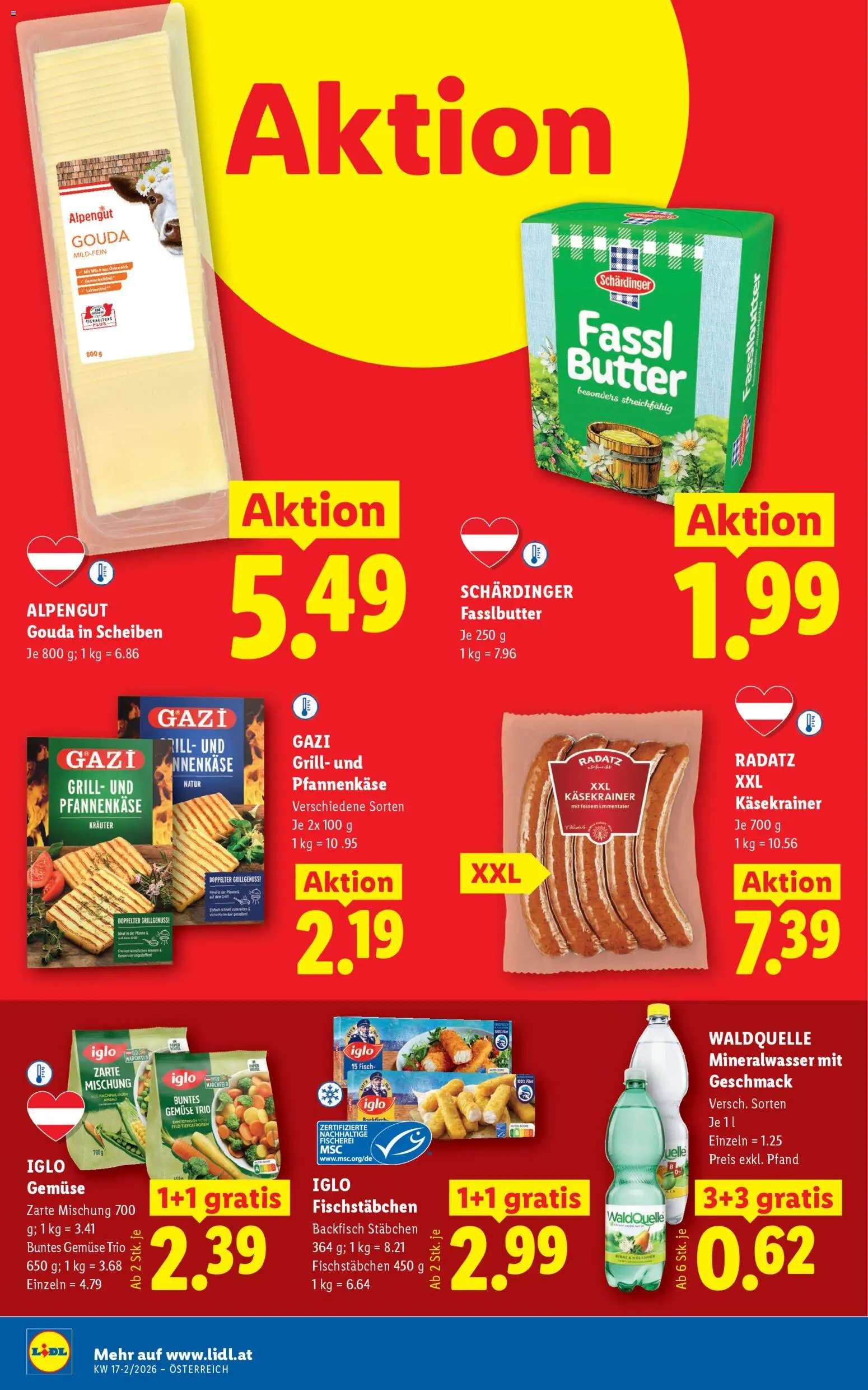 Lidl Flugblatt - Oberpullendorf, Güssing, Oberwart gültig ab 23.04.2026 | Seite: 8 | Produkte: Gemüse, Grill, Butter, Fisch