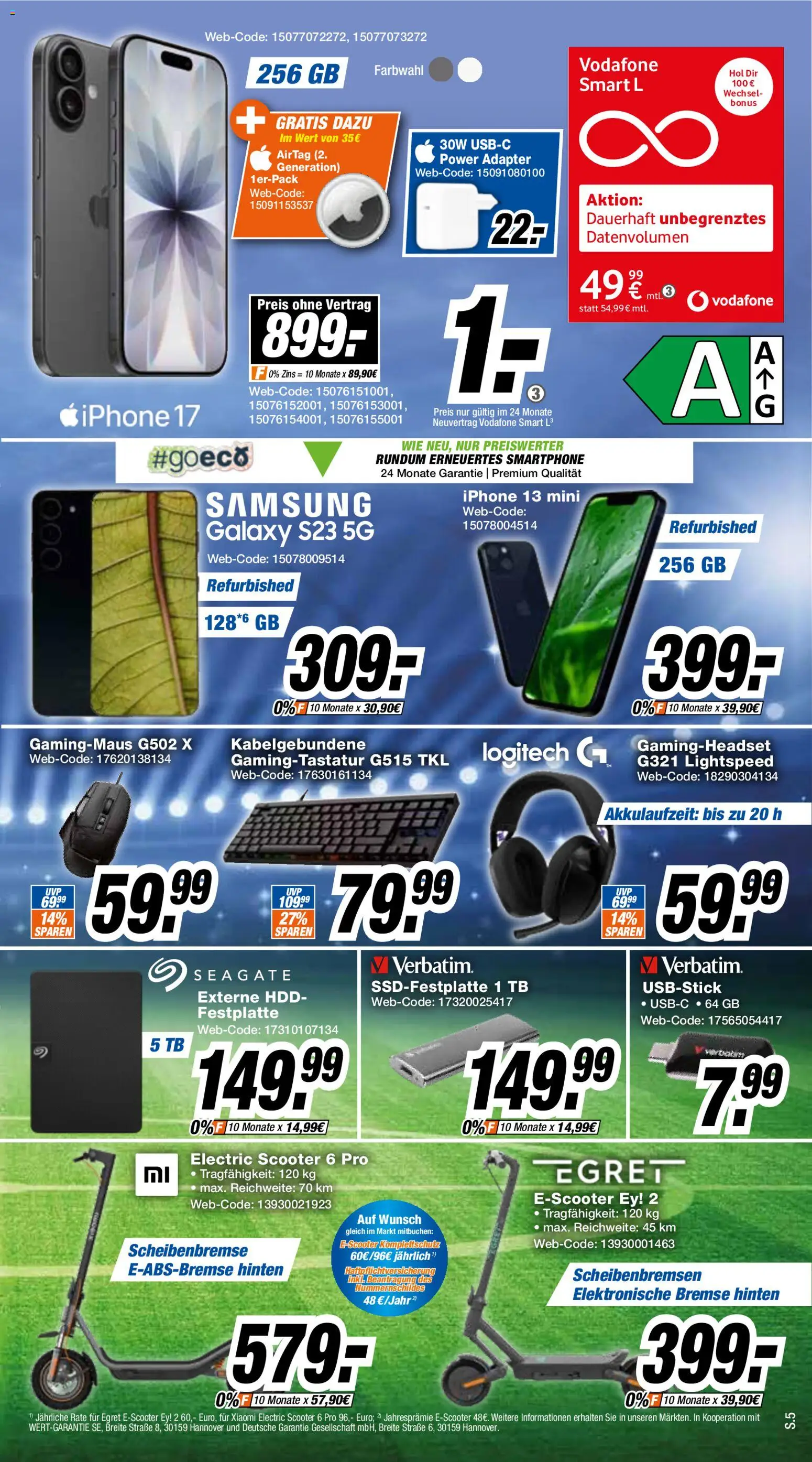 Expert  Aktuelle Beilage – gültig ab 11.05.2026 | Seite: 5 | Produkte: Xiaomi, Adapter, Scooter, Iphone