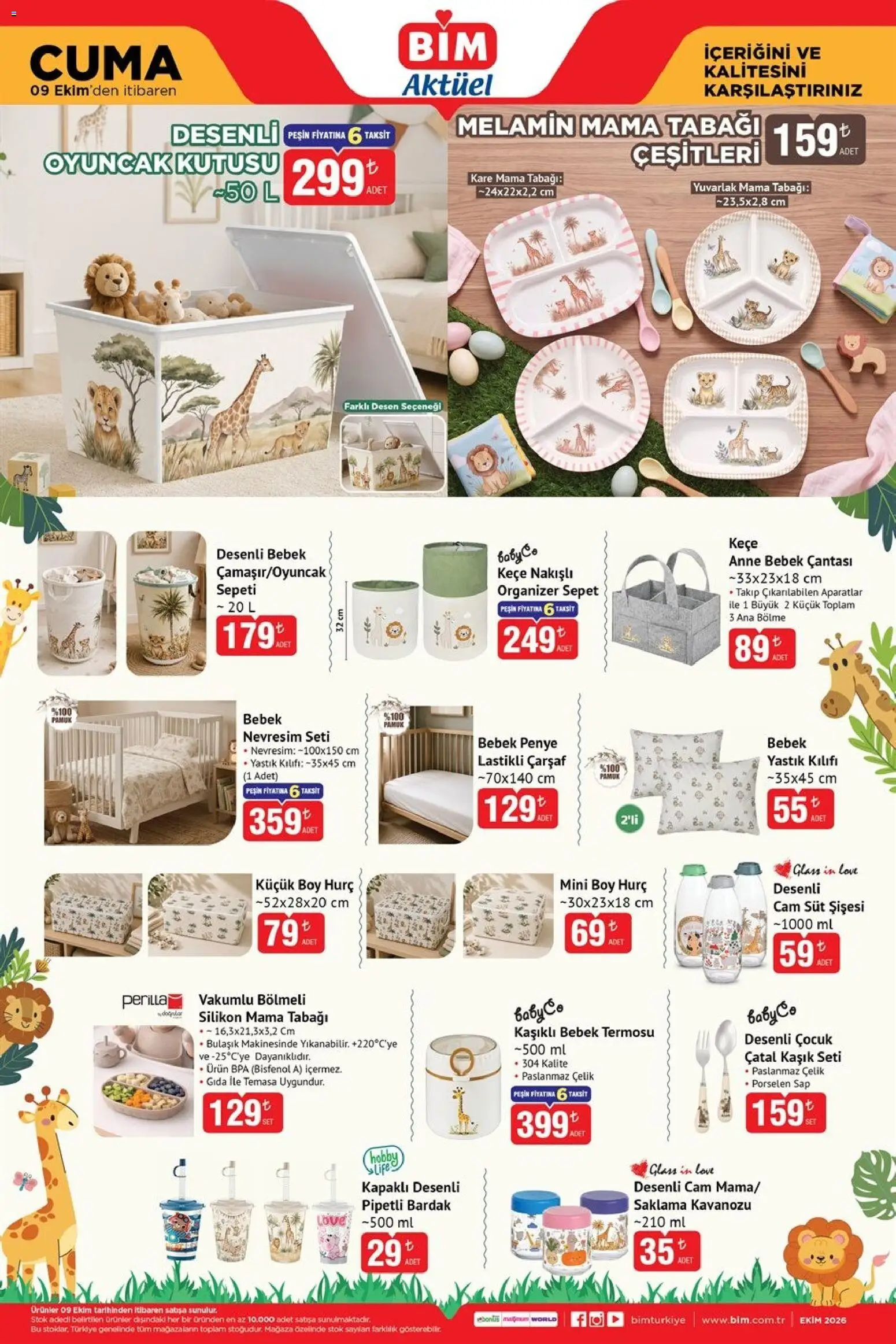 BİM - Katalog Cuma - 09 Ekim 2026 tarihinden itibaren geçerlidir | Sayfa: 3