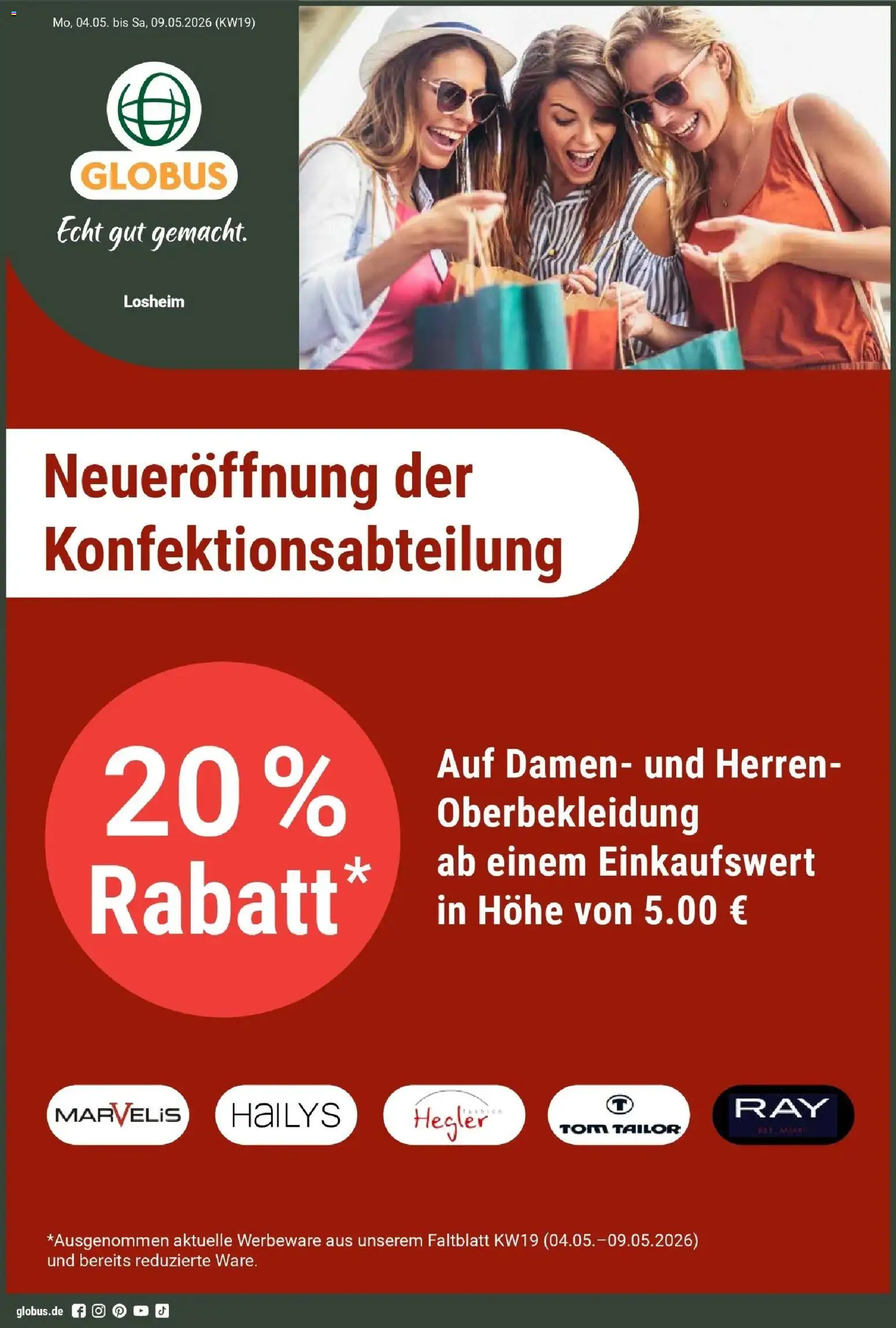Globus Prospekt Losheim Am See	 – gültig ab 04.05.2026 | Seite: 1