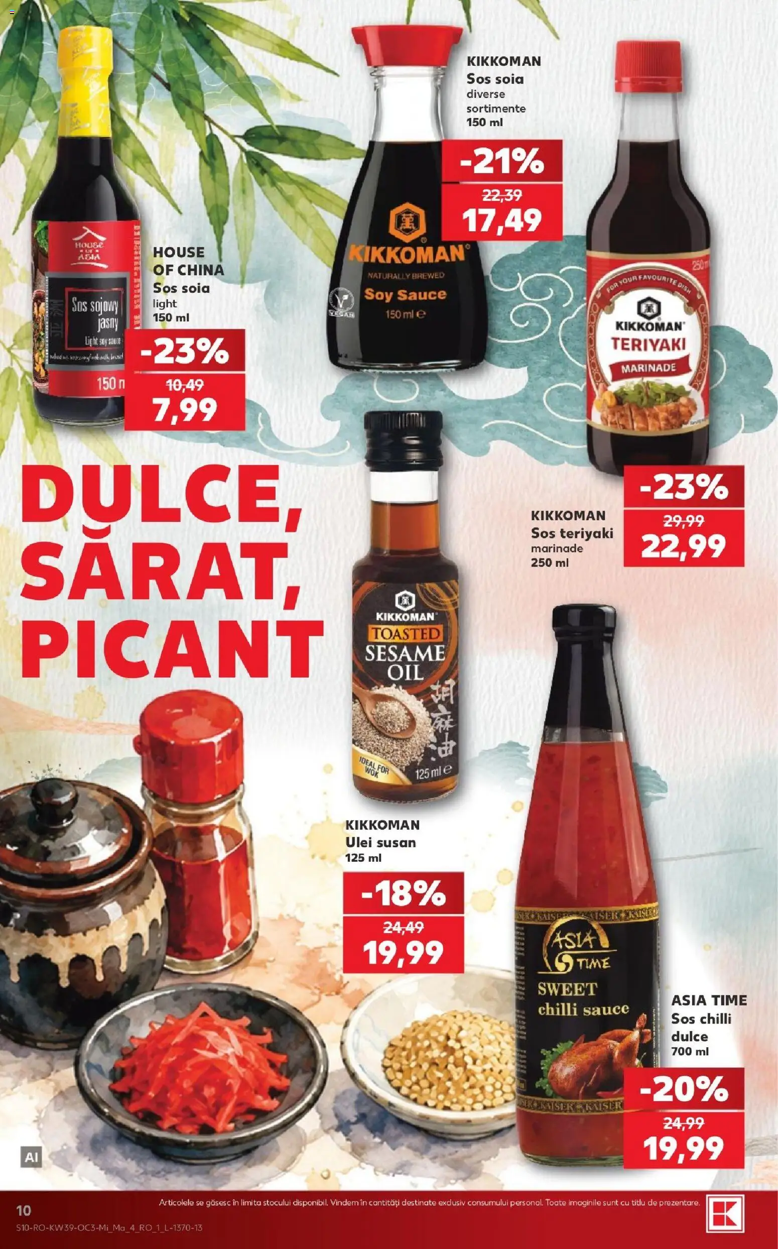 Noul catalog Kaufland – valabil de la 23.09.2026 | Pagină: 10 | Produse: Chilli, Ulei, Sos