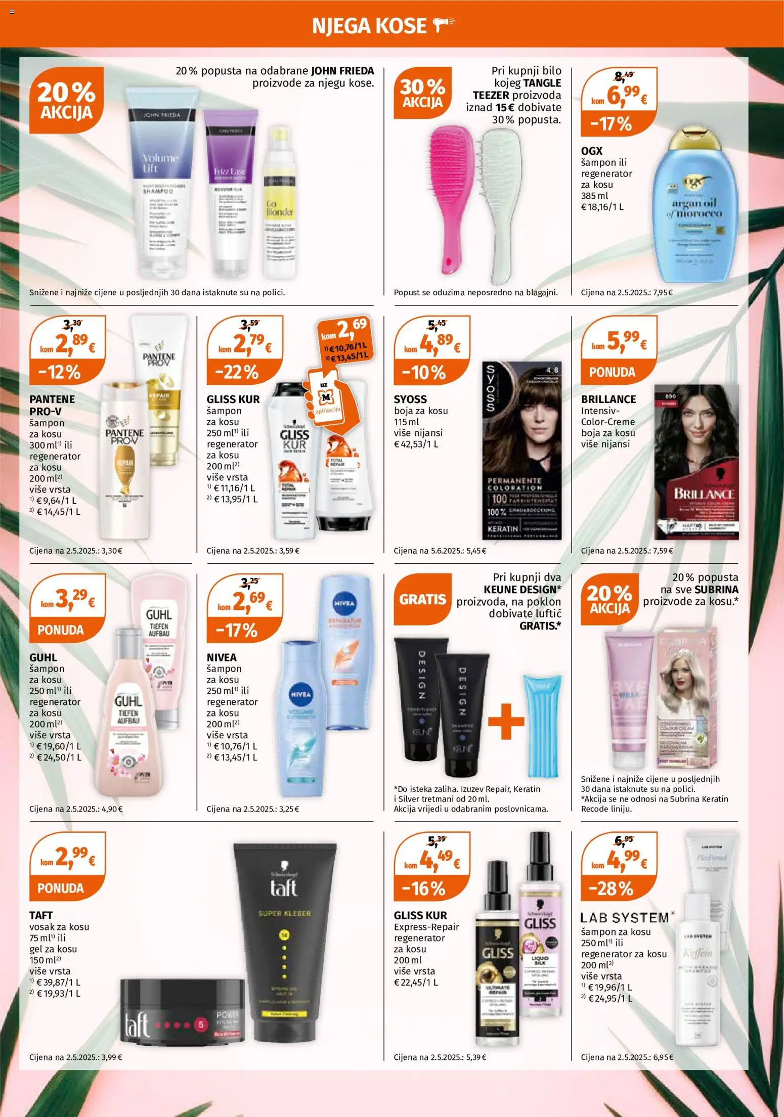 Müller katalog | vrijedi od 01.06.2026 | Stranica: 7 | Proizvodi: Gel za kosu, Šampon, Regenerator, Nivea