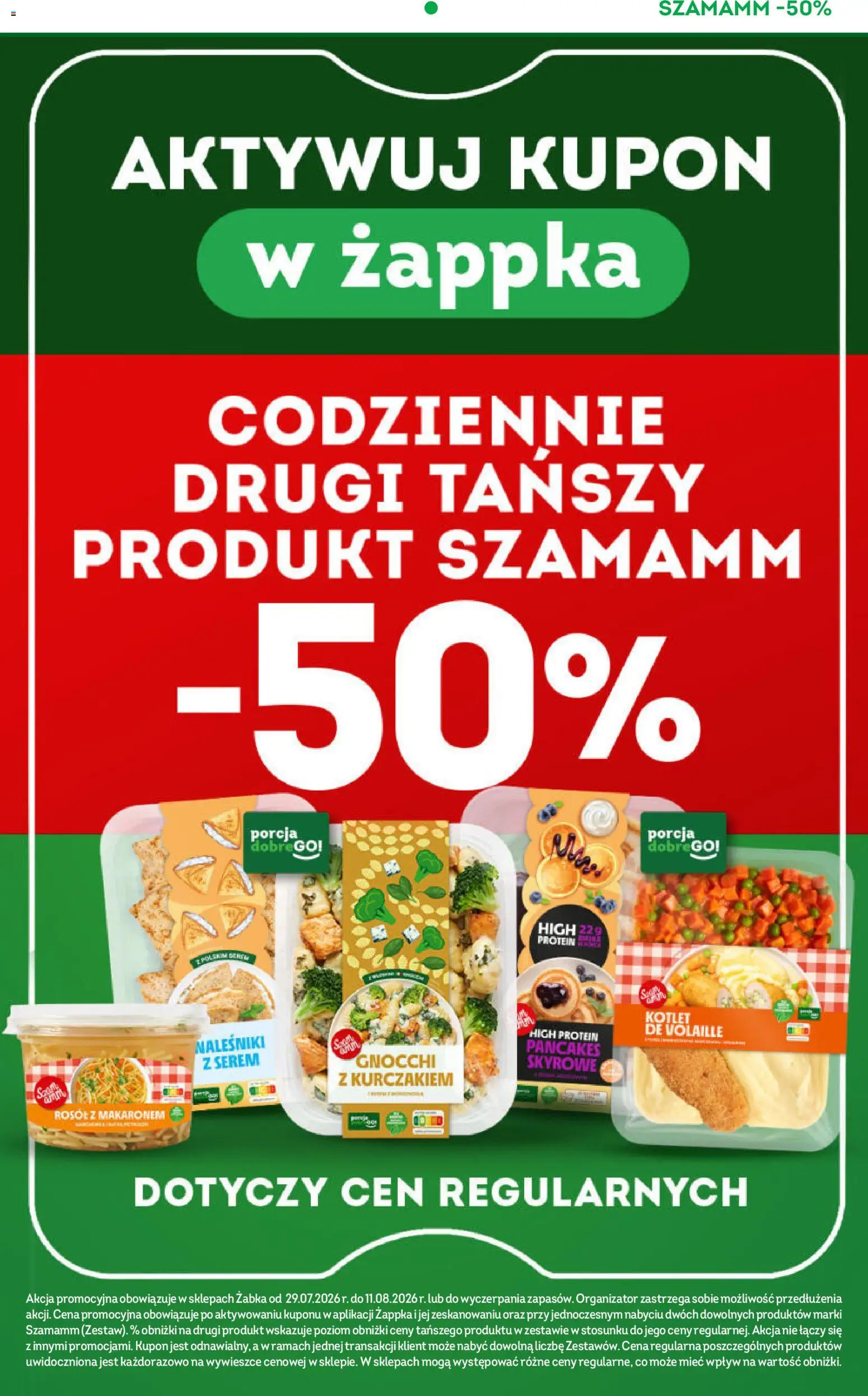 Żabka gazetka od 29.07.2026 | Strona: 61 | Produkty: Serem, High Protein, Naleśniki, Pancakes