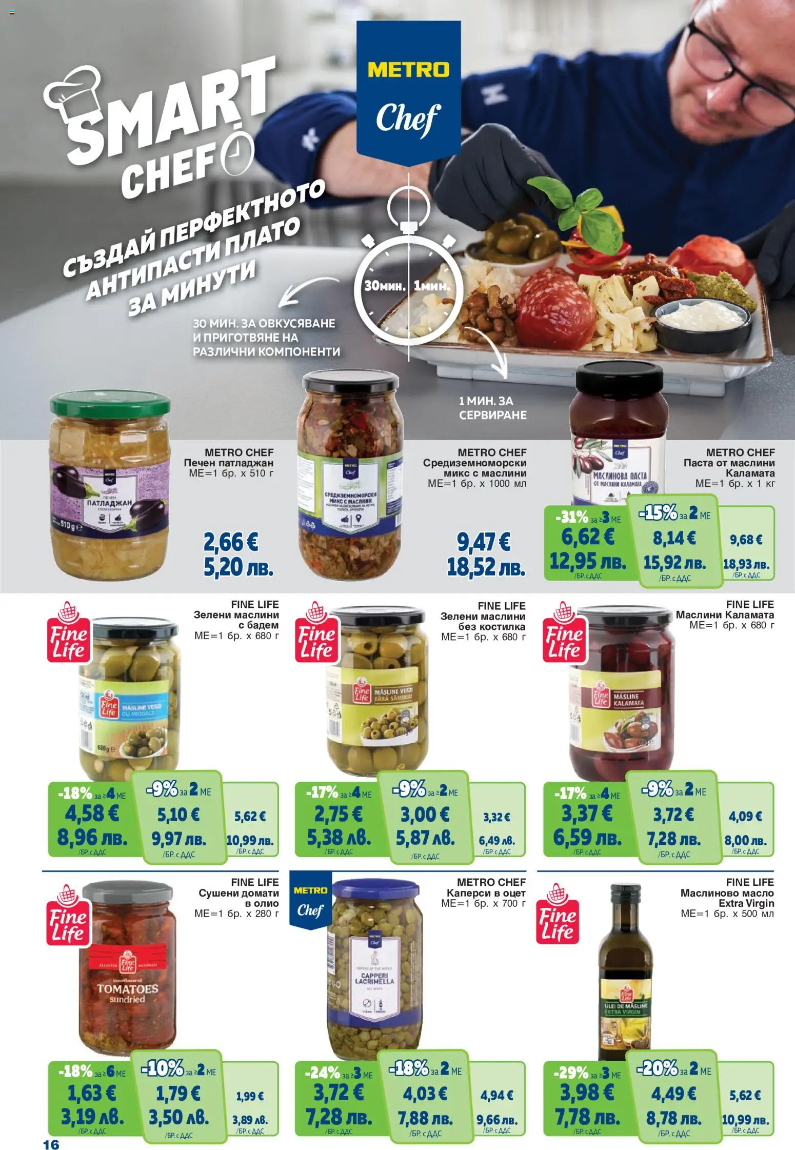 {H1} | Страница: 16 | Продукти: Олио, Домати, Matcha tea, Siège bébé