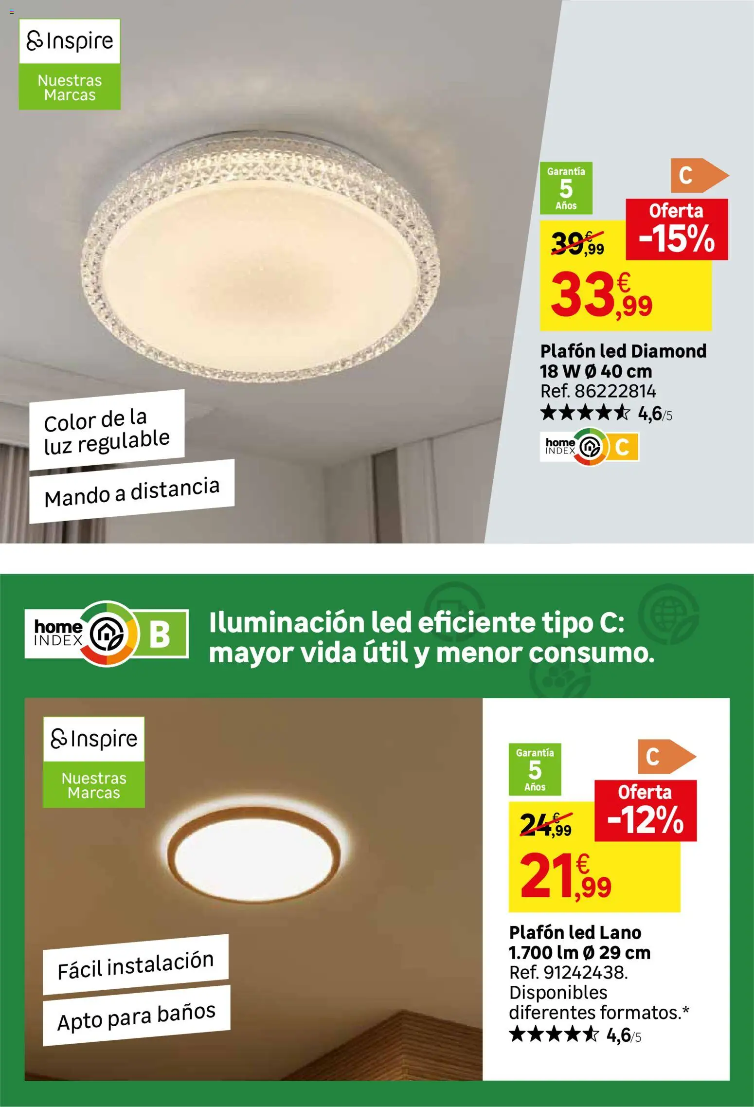 Leroy Merlin catálogo │ válido desde el 25/08/2026 | Página: 36 | Productos: Iluminación