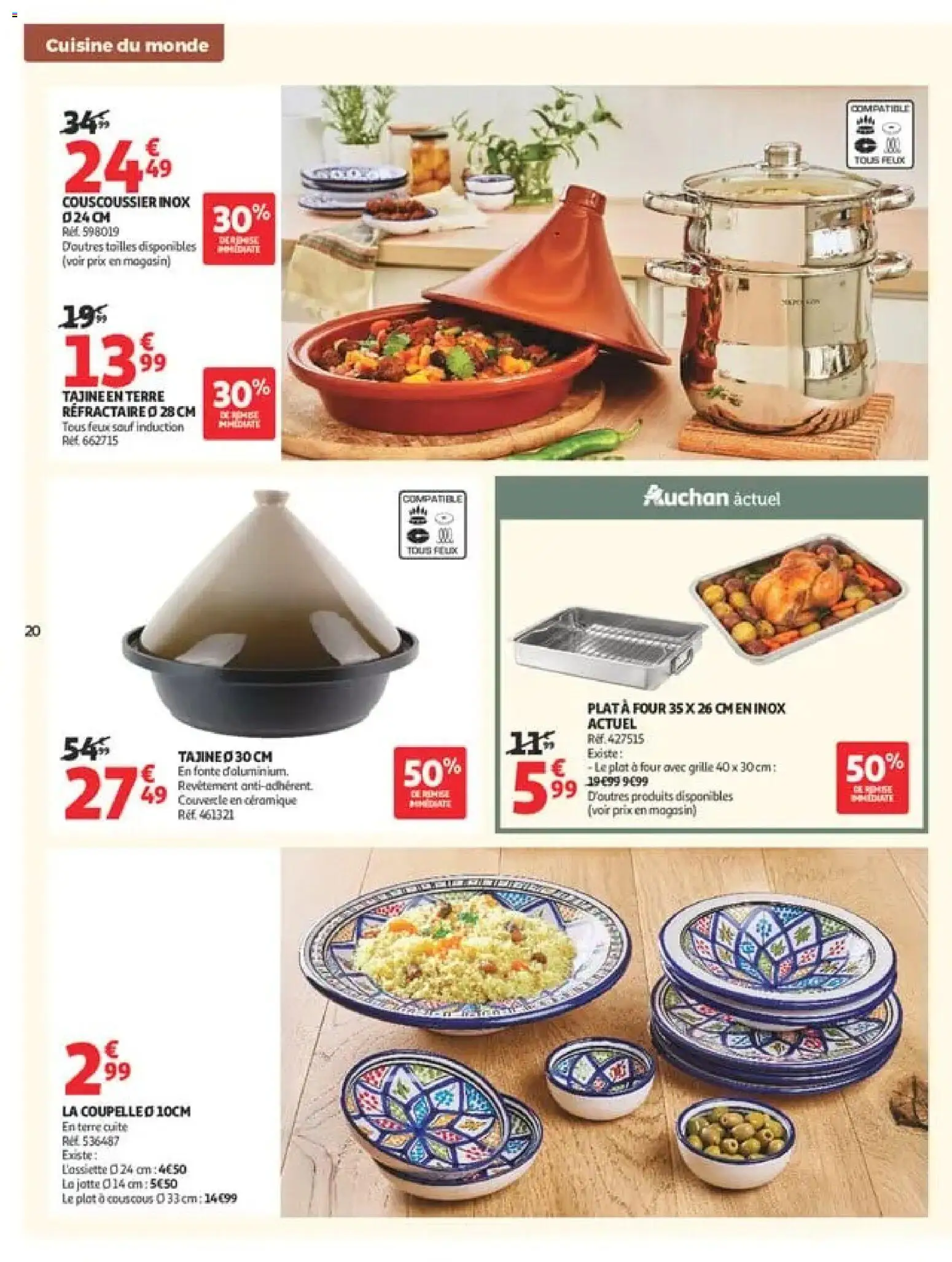 {H1} | Page: 20 | Produits: Couvercle, Four, Tajine, Couscous