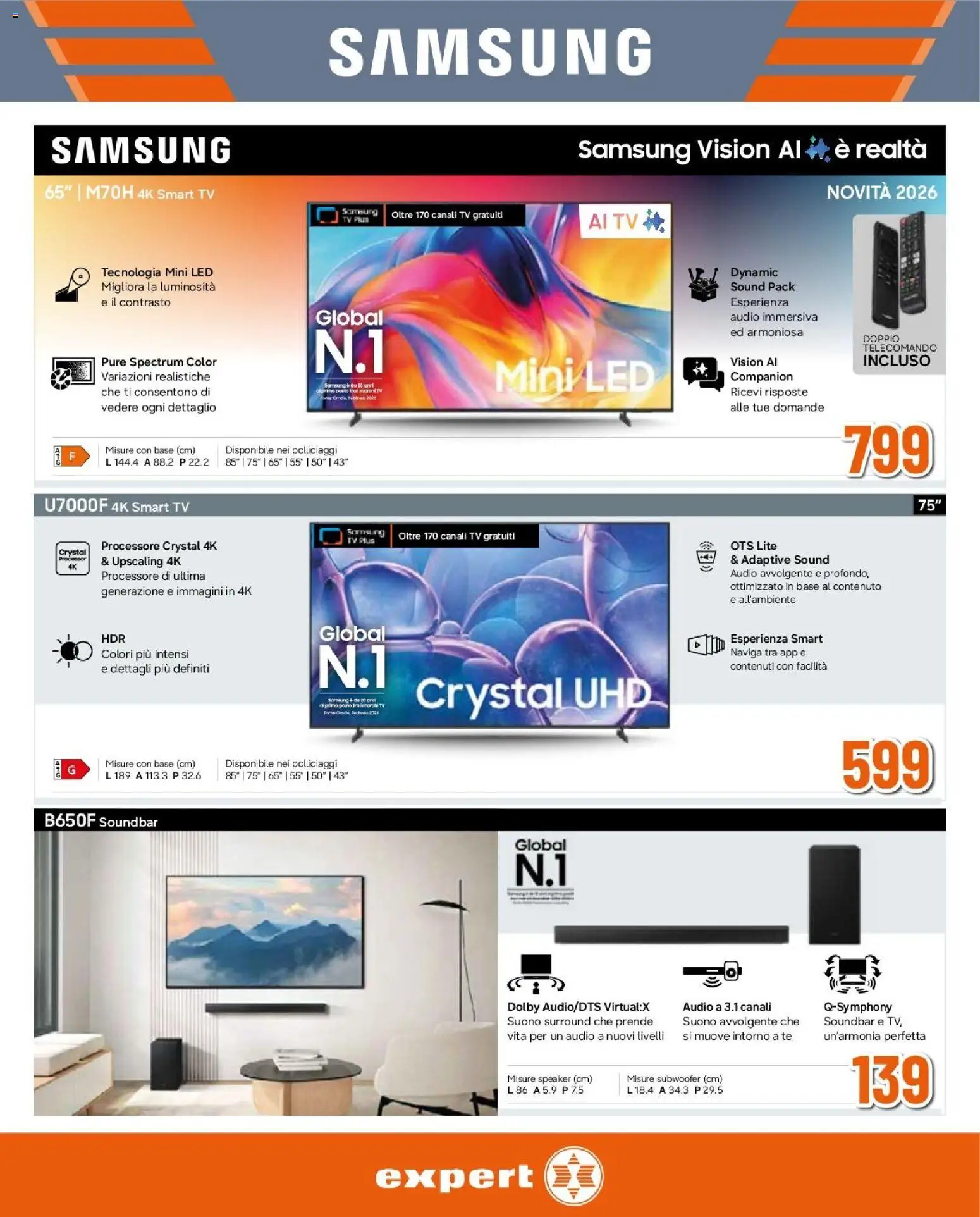 Volantino Expert del 20/08/2026 | Pagina: 3 | Prodotti: Tè, Audio, Speaker, Samsung