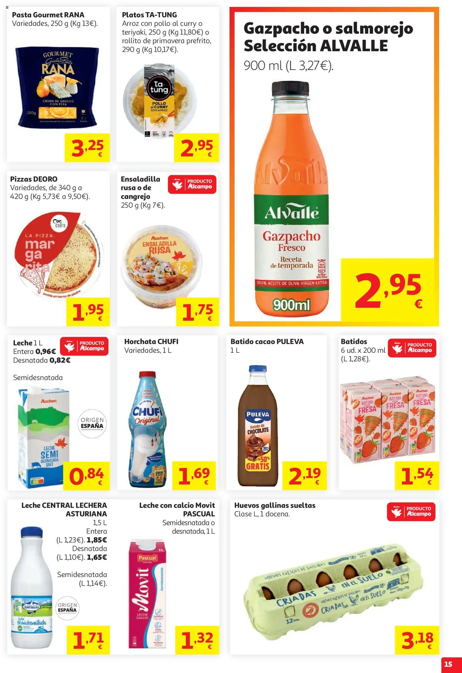 Alcampo HG Nacional Cat │ válido desde el 05.05.2026 | Página: 15 | Productos: Ensaladilla, Aceite, Chocolate, Gazpacho